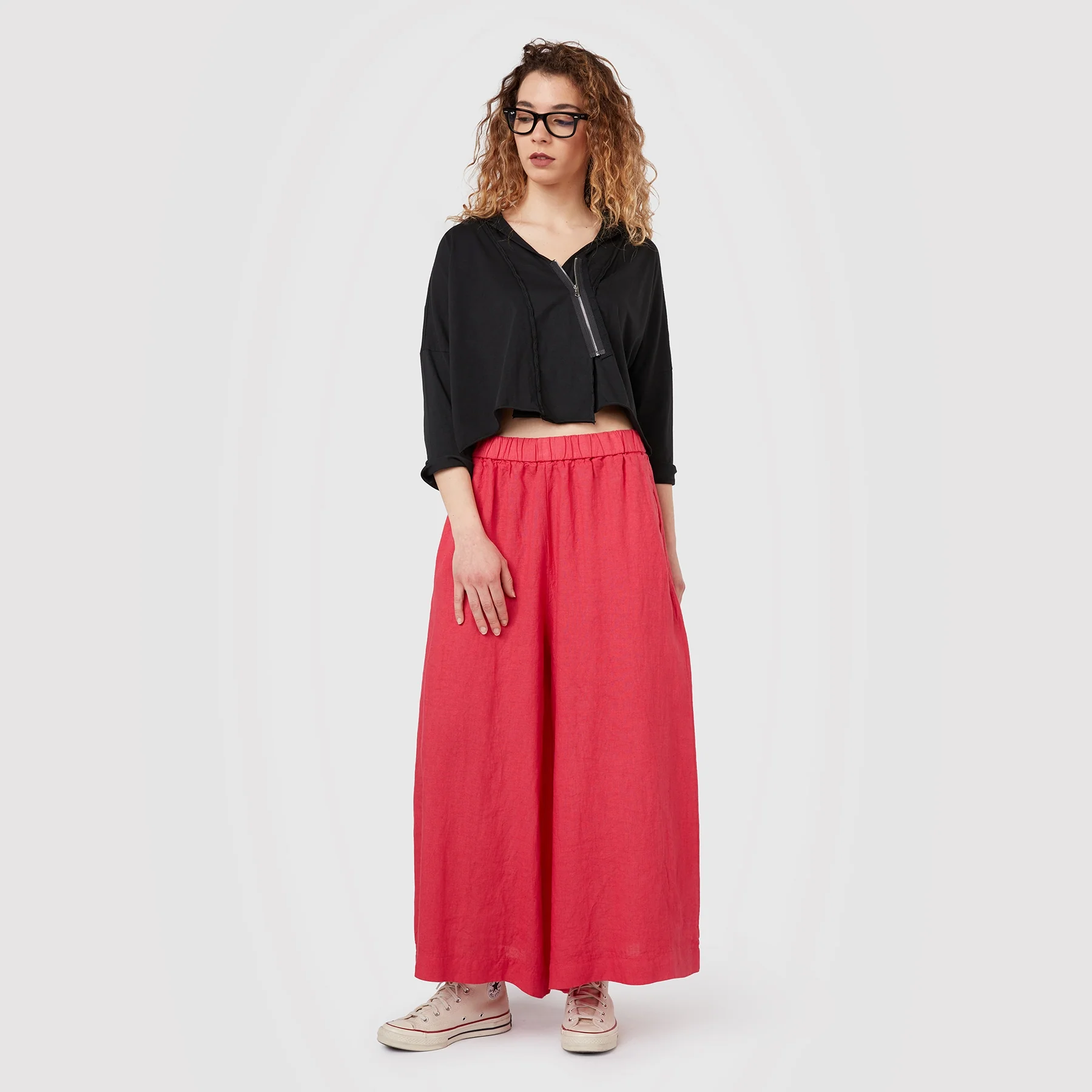 100% LINEN PALACE TROUSERS - Image 3