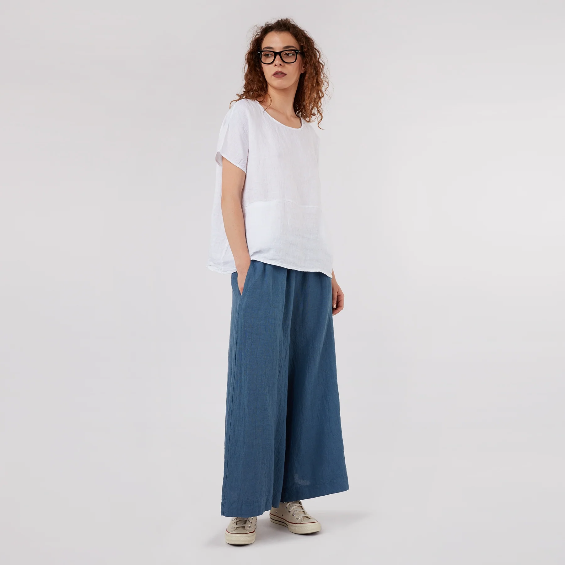 100% LINEN PALACE TROUSERS - Image 4