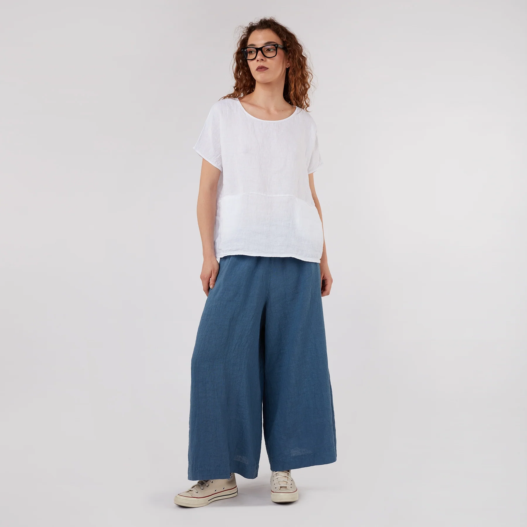 100% LINEN PALACE TROUSERS - Image 5