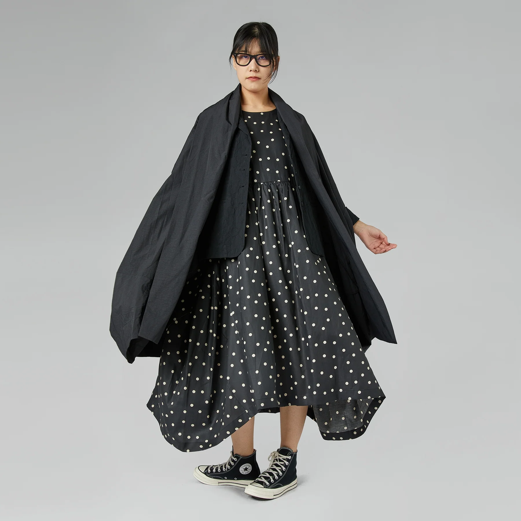 CARDIGAN IN TAFFETA EFFECT FABRIC WHITE - Image 6