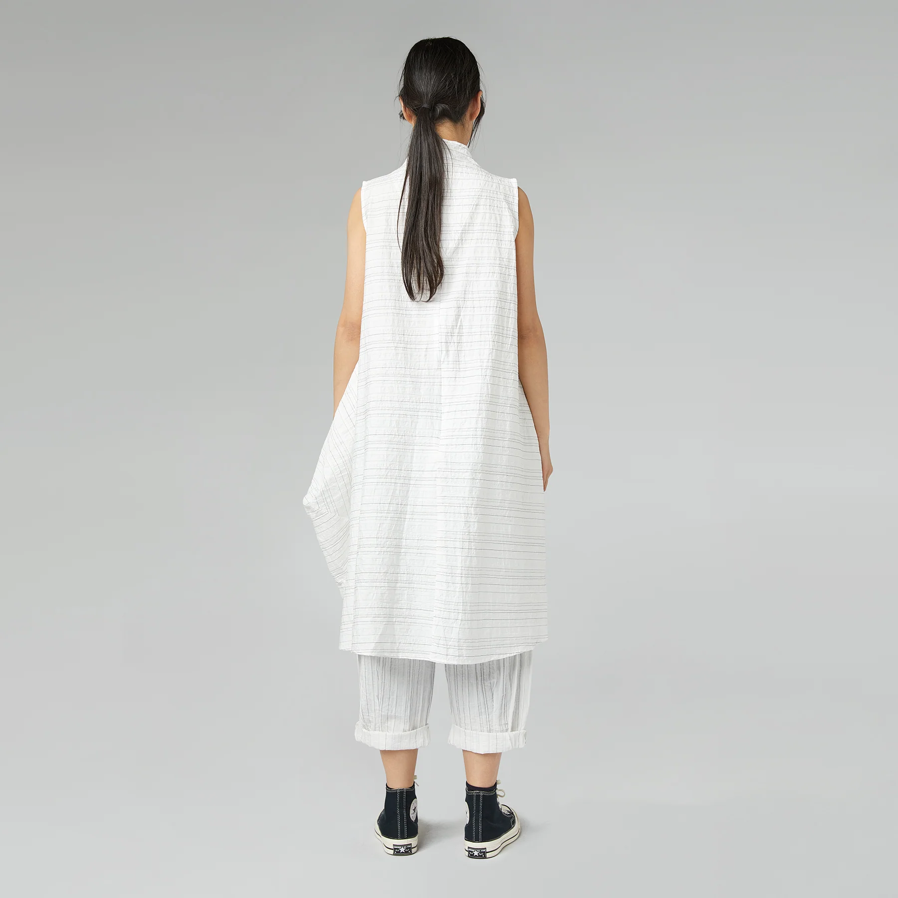 STRIPED SLEEVELESS DRESS - Image 3