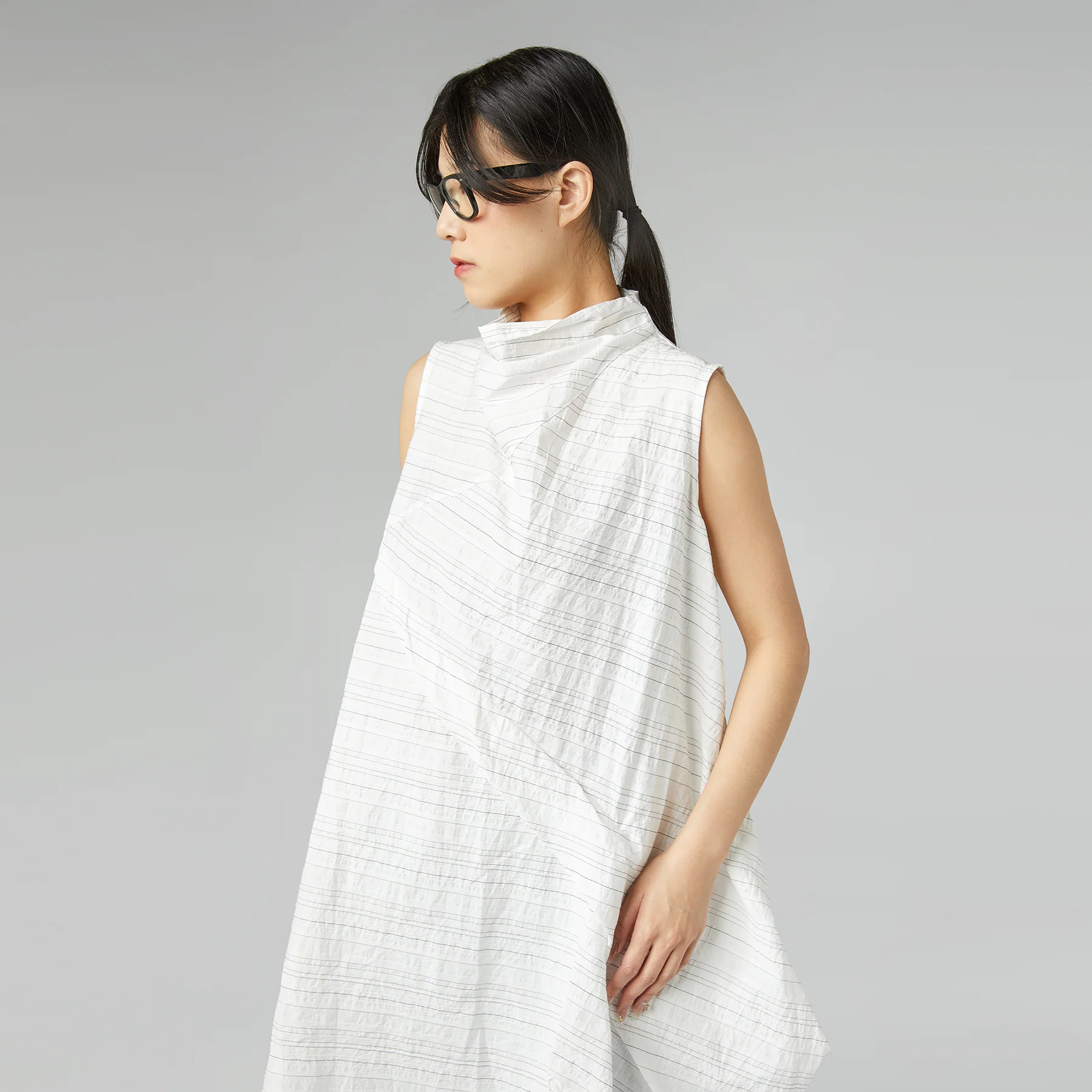 STRIPED SLEEVELESS DRESS - Image 5