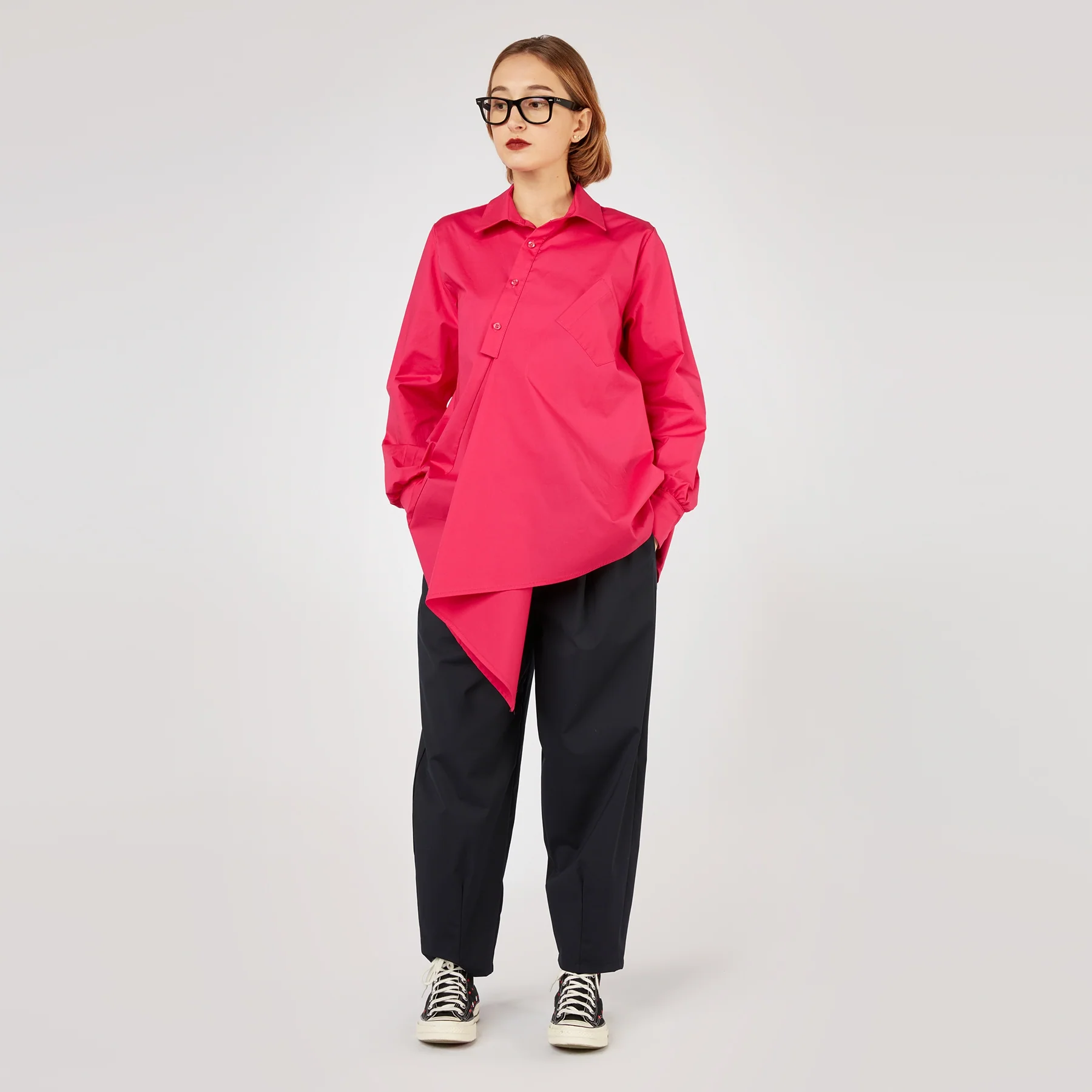 ASYMMETRIC SHIRT WITH POCKET - Image 3