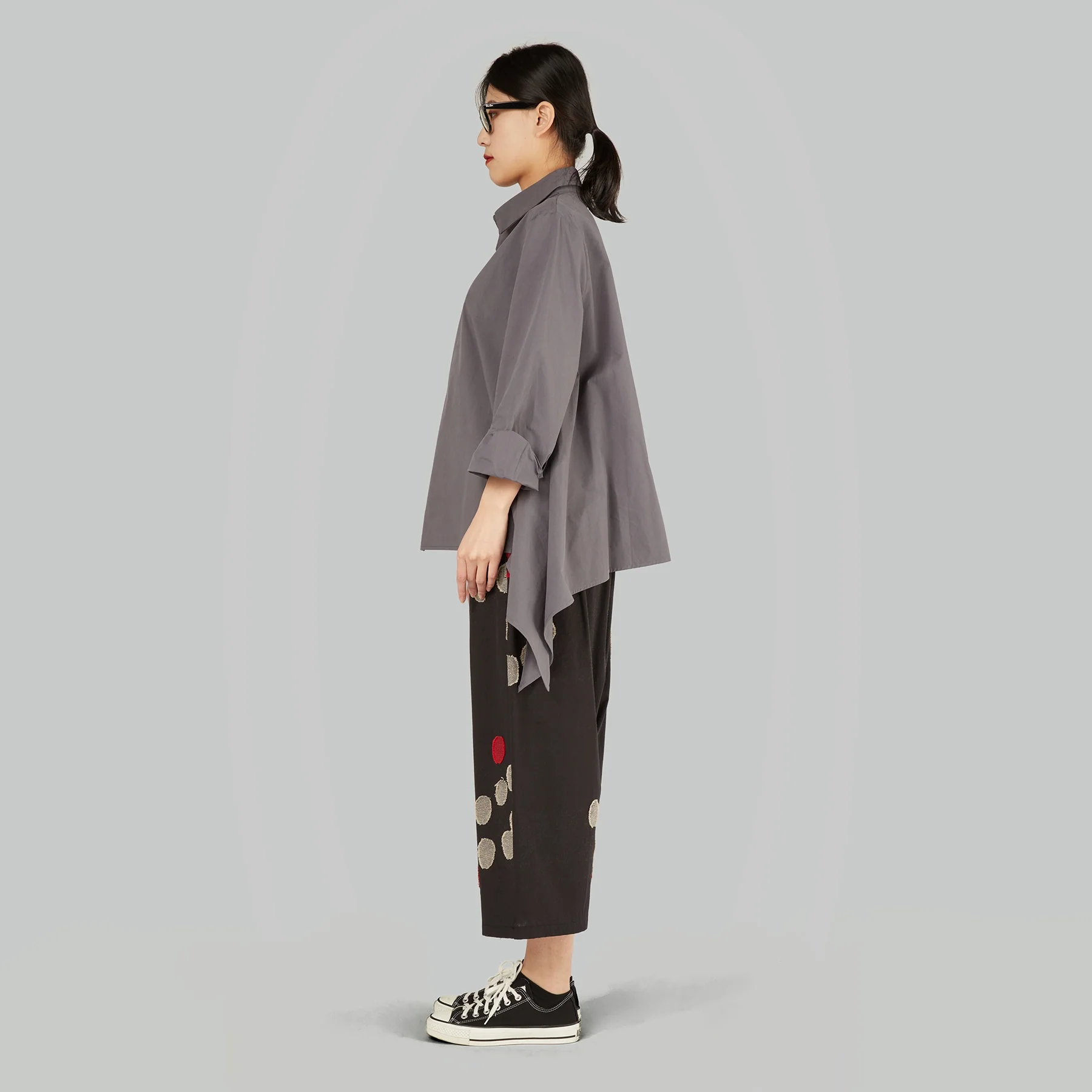 ASYMMETRIC SHIRT WITH ZIP - Image 4