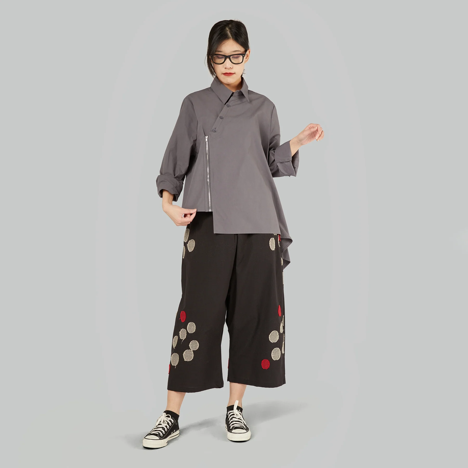 ASYMMETRIC SHIRT WITH ZIP - Image 8