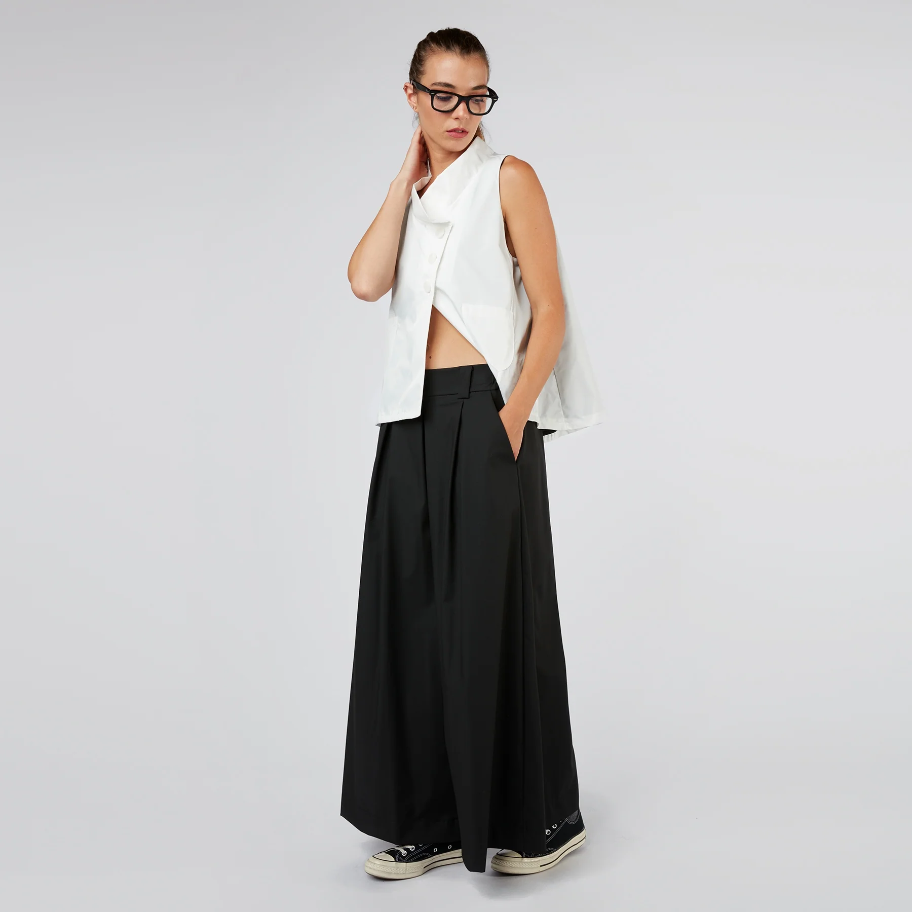 PALAZZO PANTS WITH BELT LOOPES - Image 3