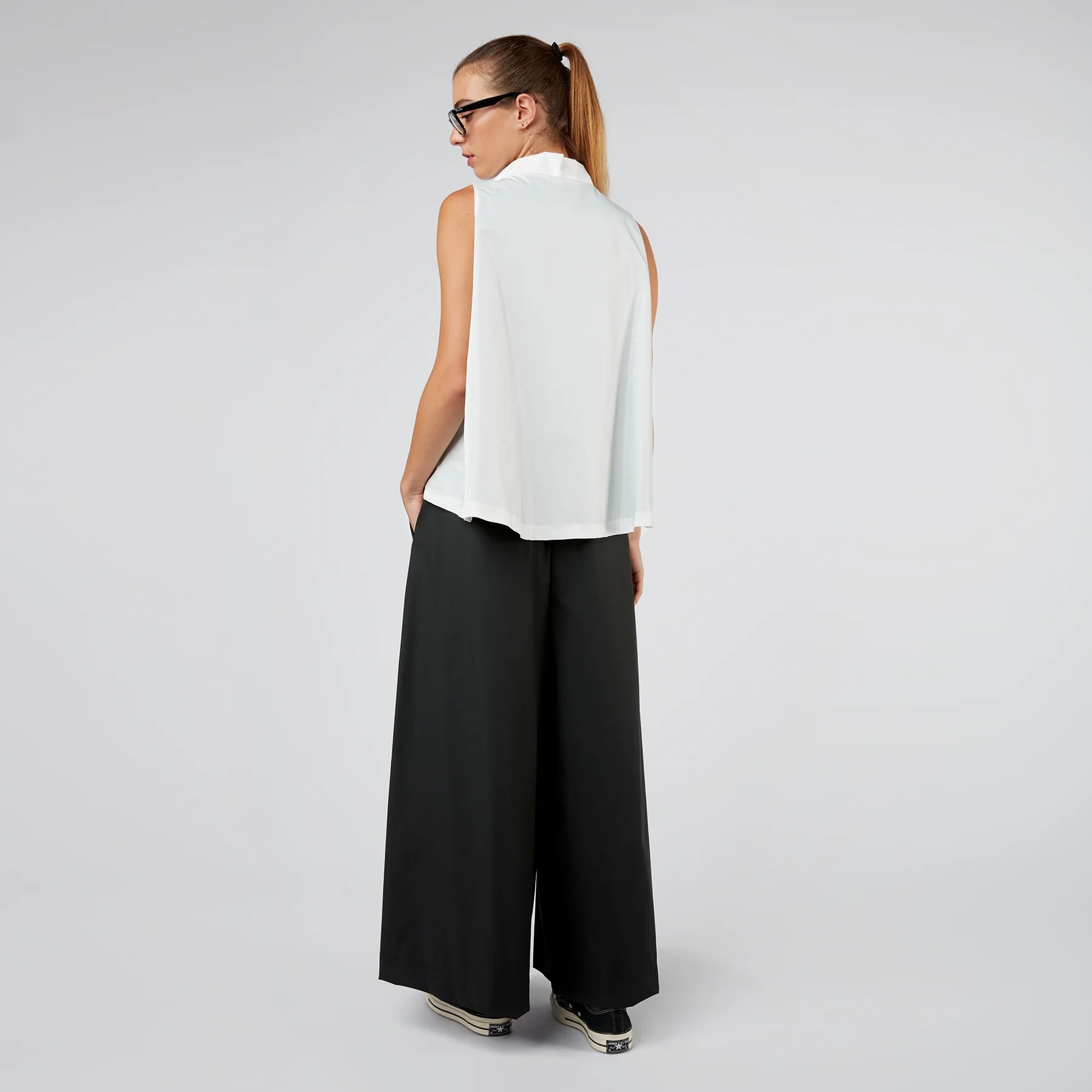 PALAZZO PANTS WITH BELT LOOPES - Image 4