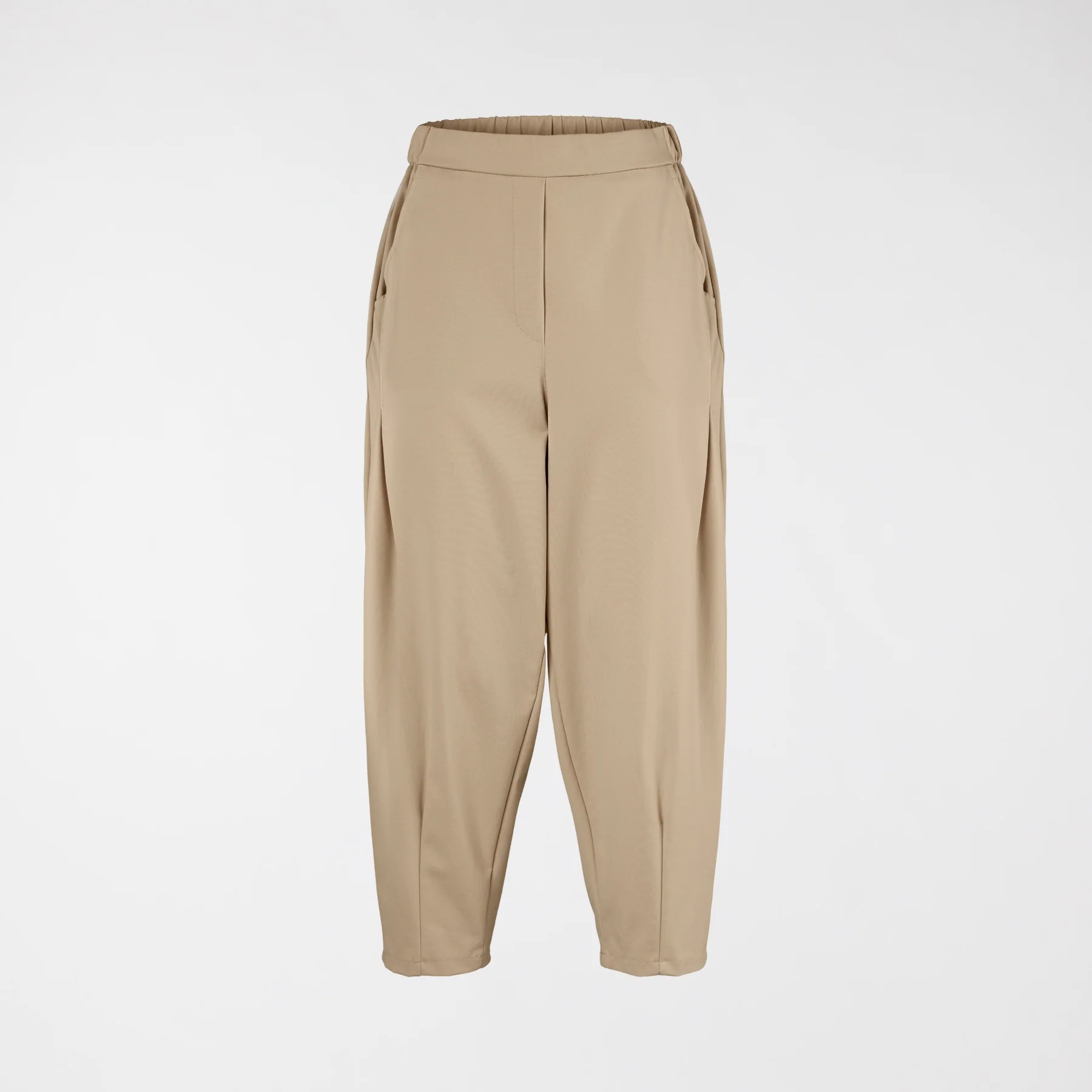 CARROT FIT TROUSERS IN MILAN STITCH FABRIC - Image 3