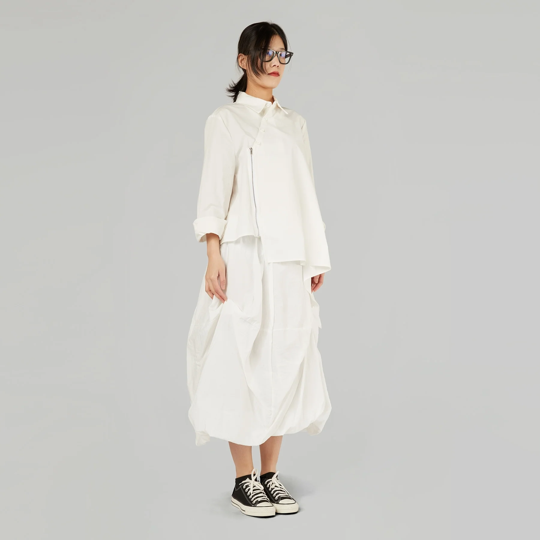 ASYMMETRIC SHIRT WITH ZIP - Image 17
