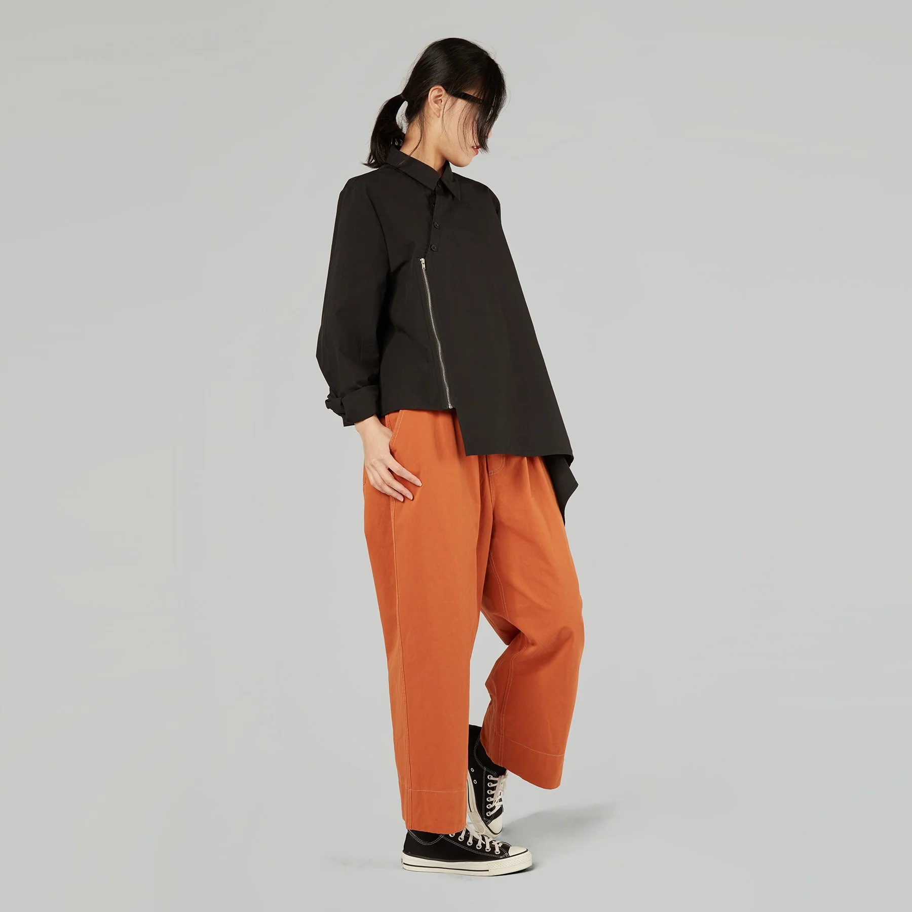 ASYMMETRIC SHIRT WITH ZIP - Image 14