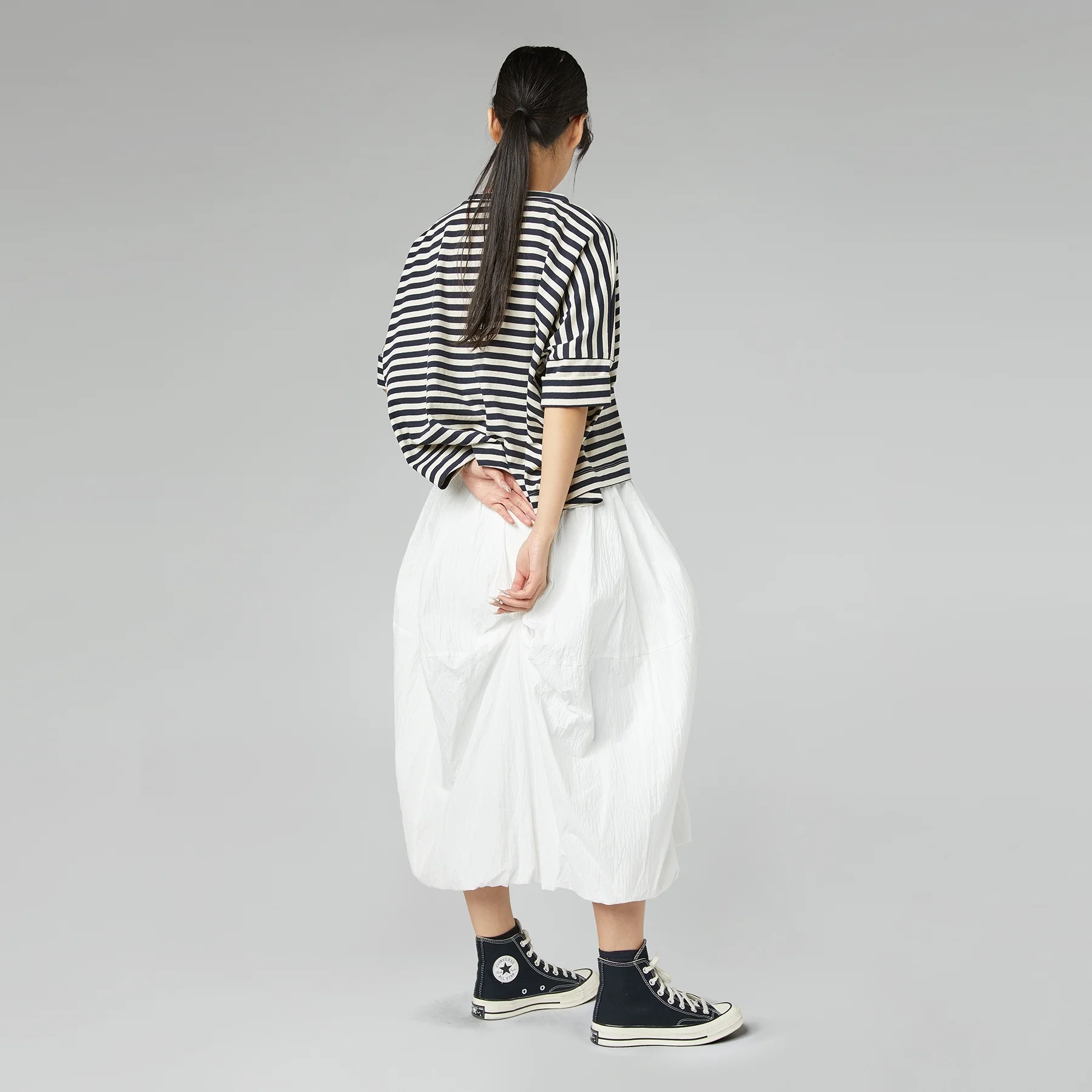 BALLOON SKIRT BLACK - Image 3