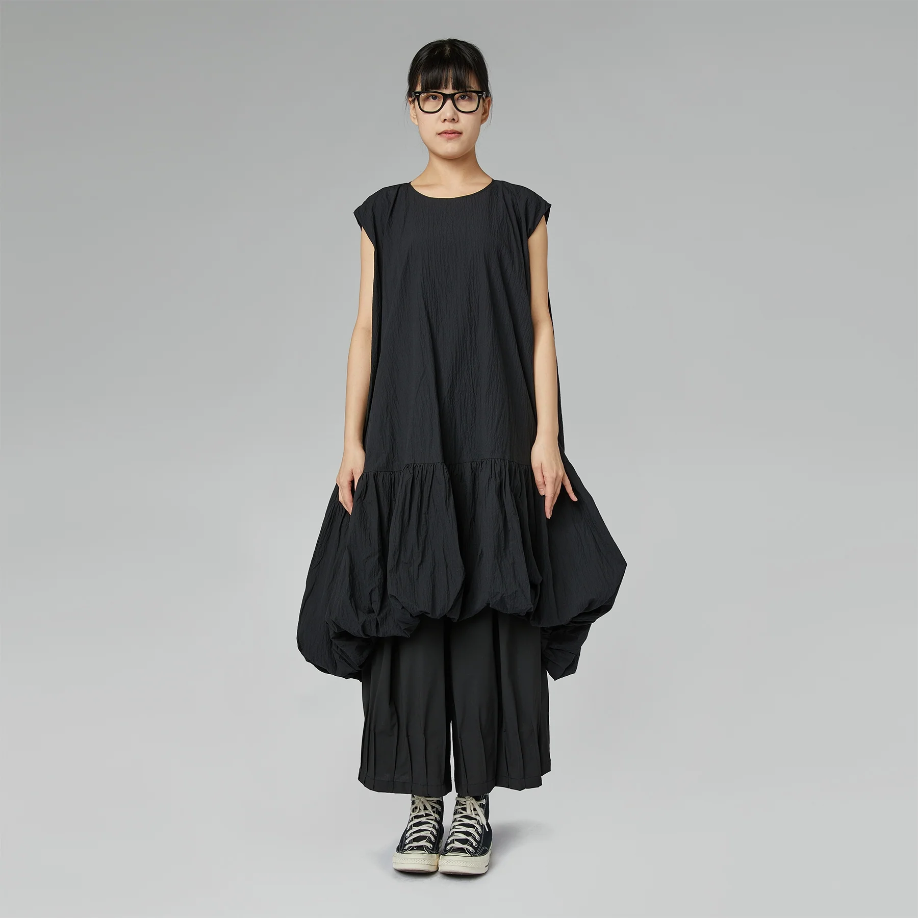 DRESS WITH BALLOON RUFFLE - Image 5