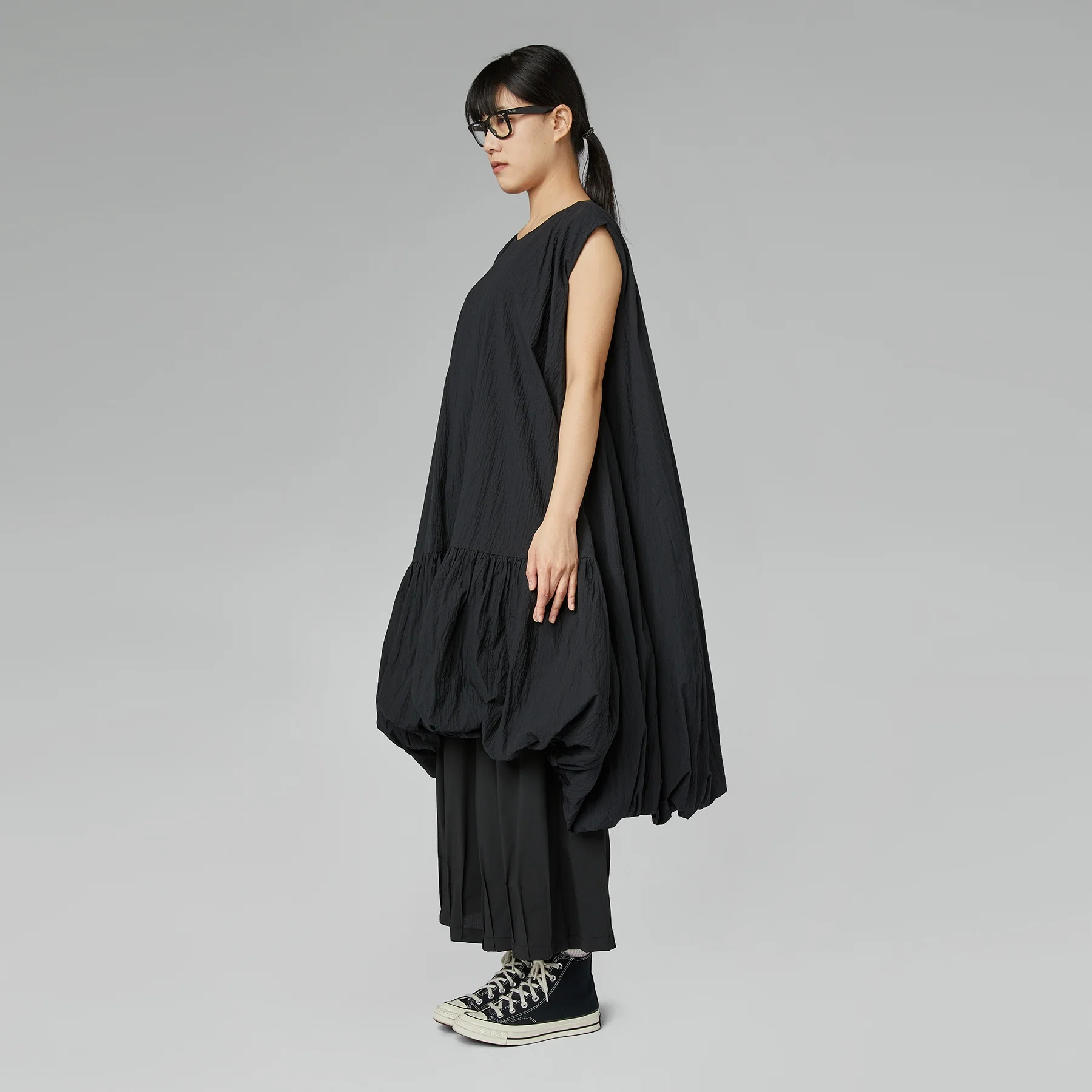 DRESS WITH BALLOON RUFFLE - Image 6