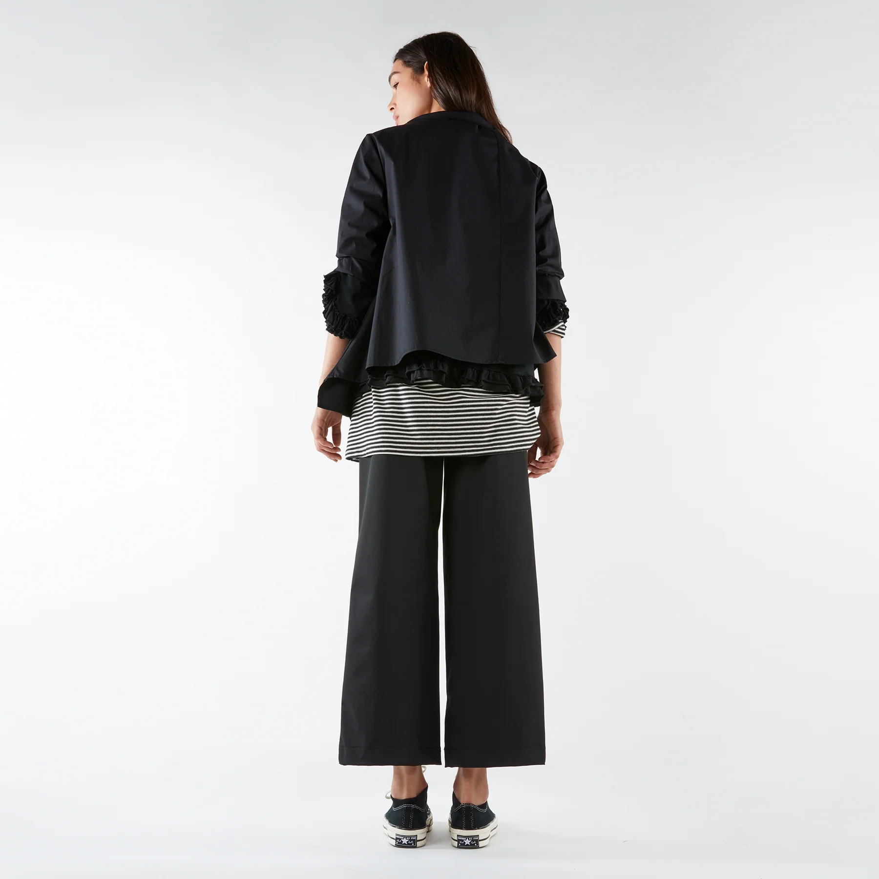 COTTON JACKET/SHIRT WITH ASYMMETRIC BUTTONING - Image 6