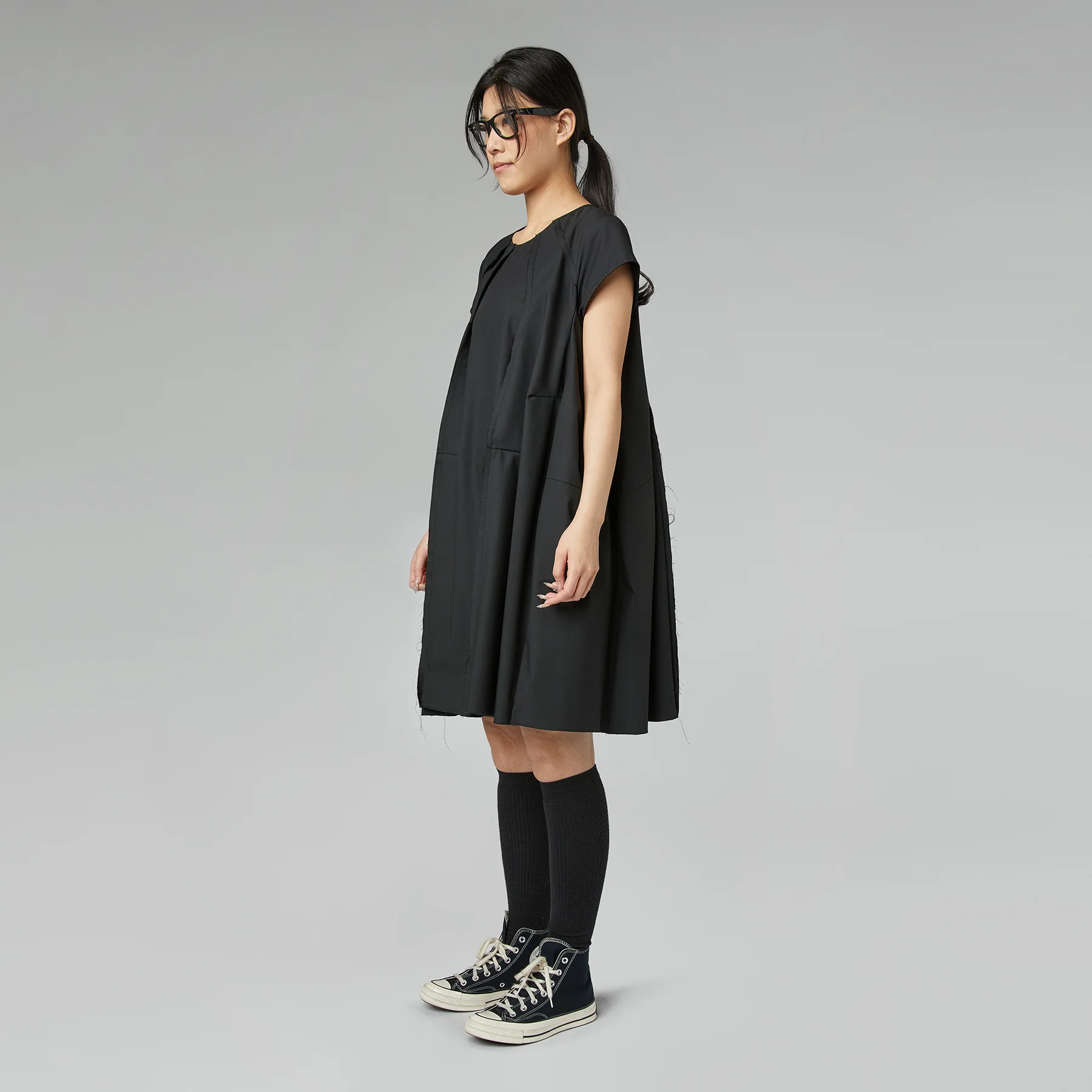 SHORT TWILL DRESS - Image 3