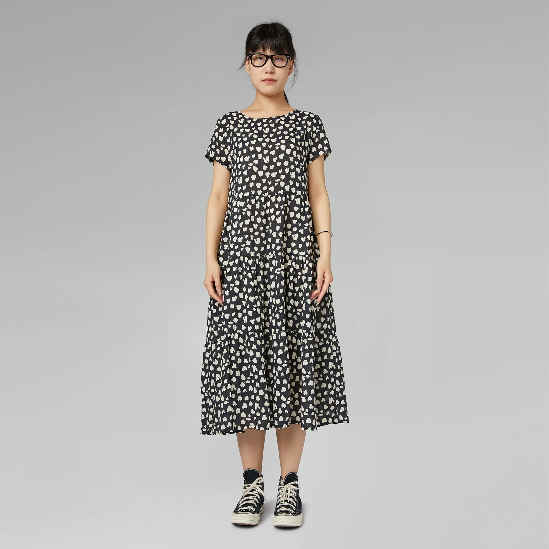 DRESS WITH ABSTRACT PATTERN - Image 2