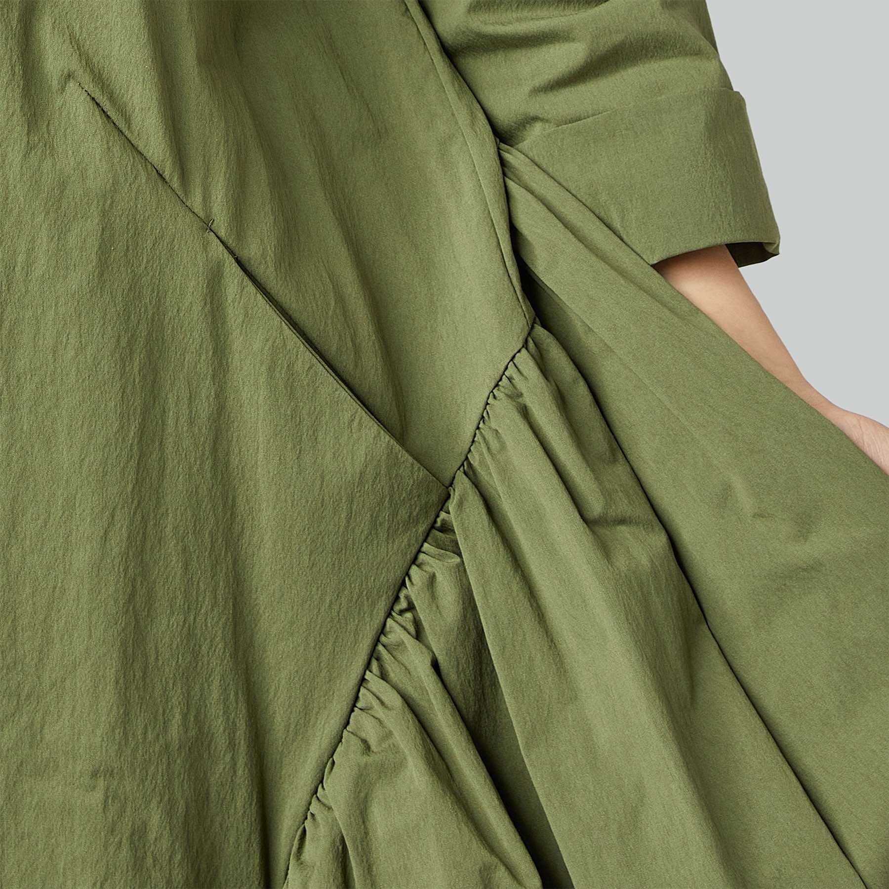 DRESS WITH PLEAT DETAIL BLACK - Image 5