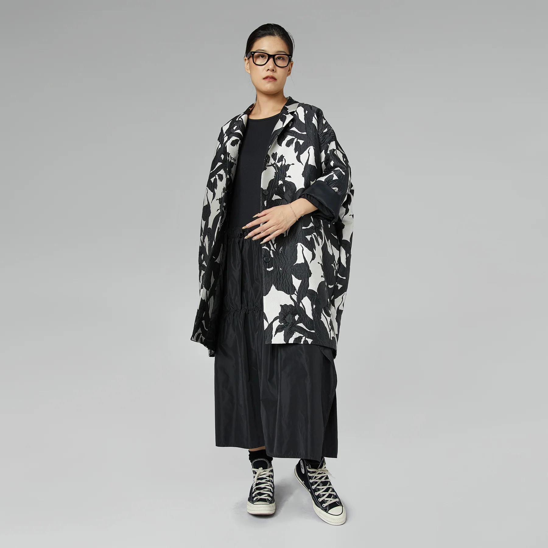 DRESS WITH SKIRT IN TAFFETA - Image 6