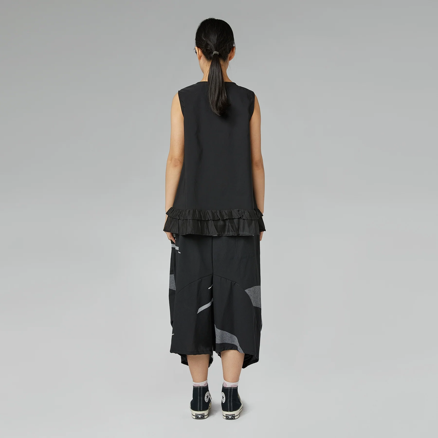 GEOMETRIC PATTERN PANTSKIRT - Image 4