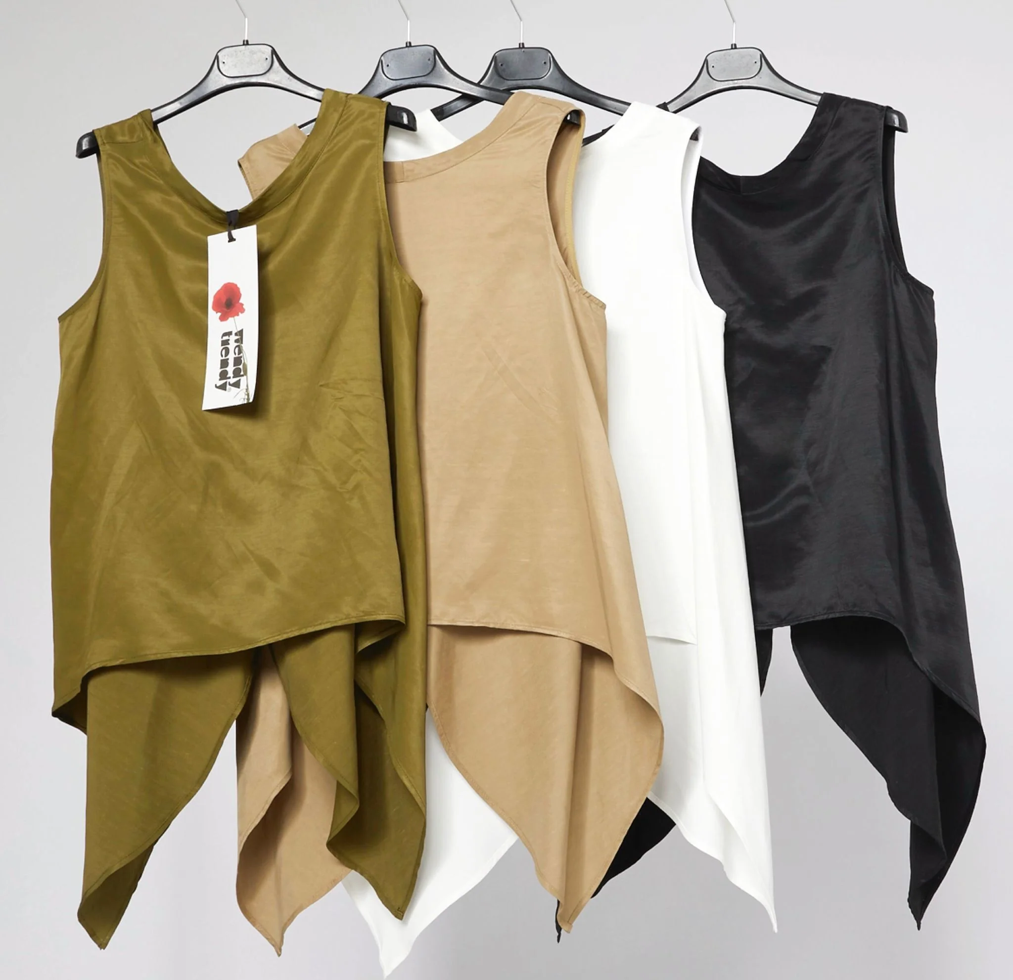 VISCOSE-LINEN SATIN SHELL TOP - Image 8