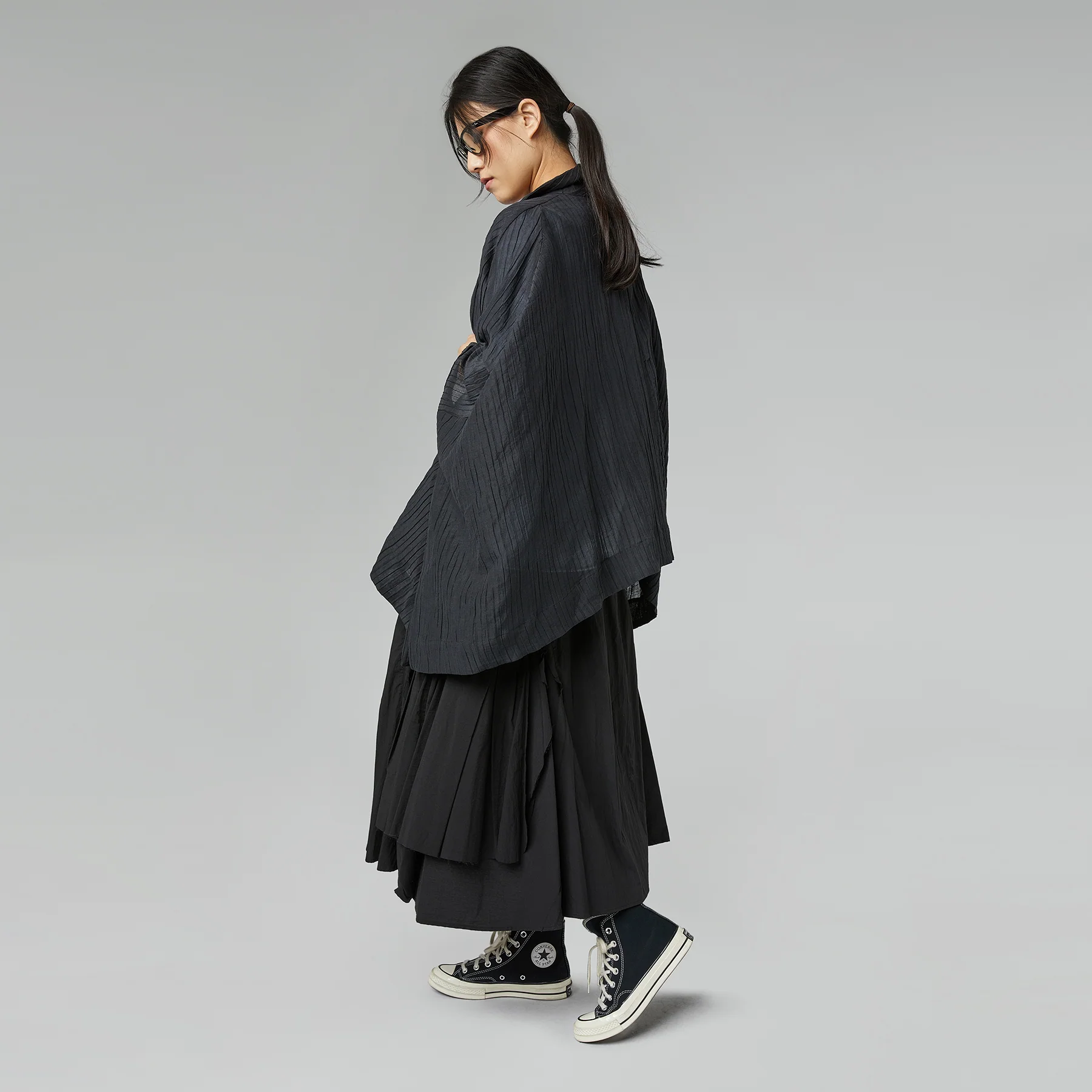 FLARED PLEATED SKIRT - Image 3
