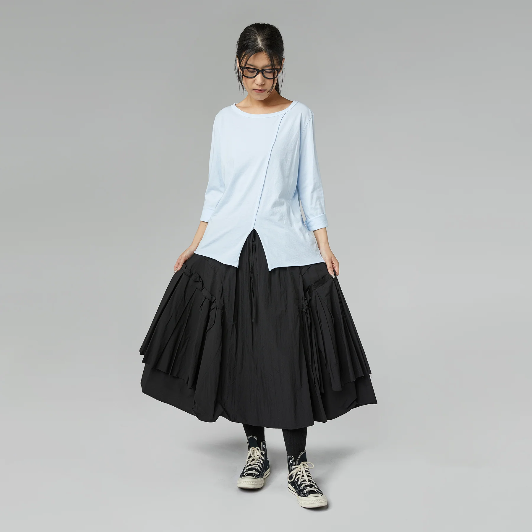 FLARED PLEATED SKIRT - Image 5