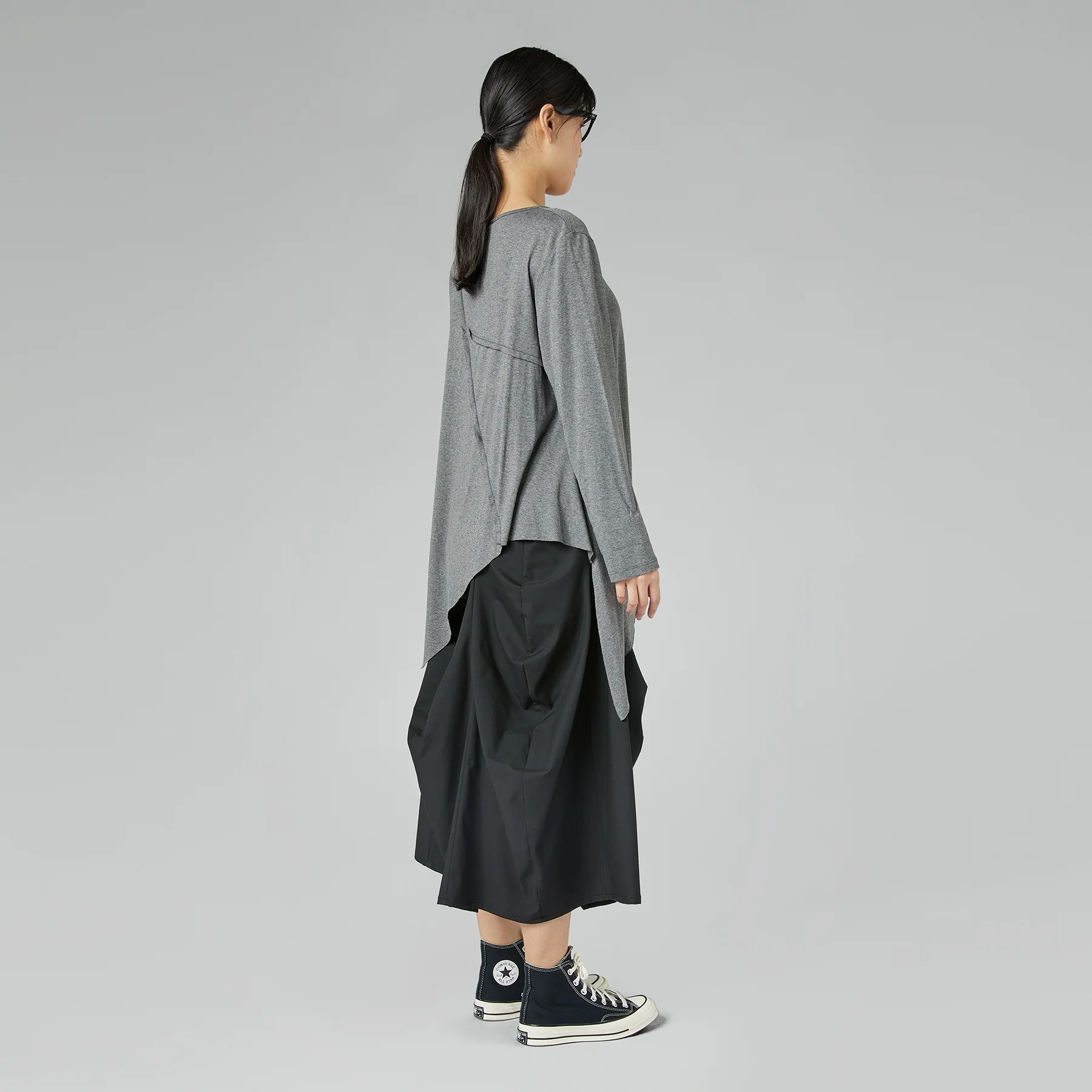 SKIRT WITH PLEATS BLUE - Image 4