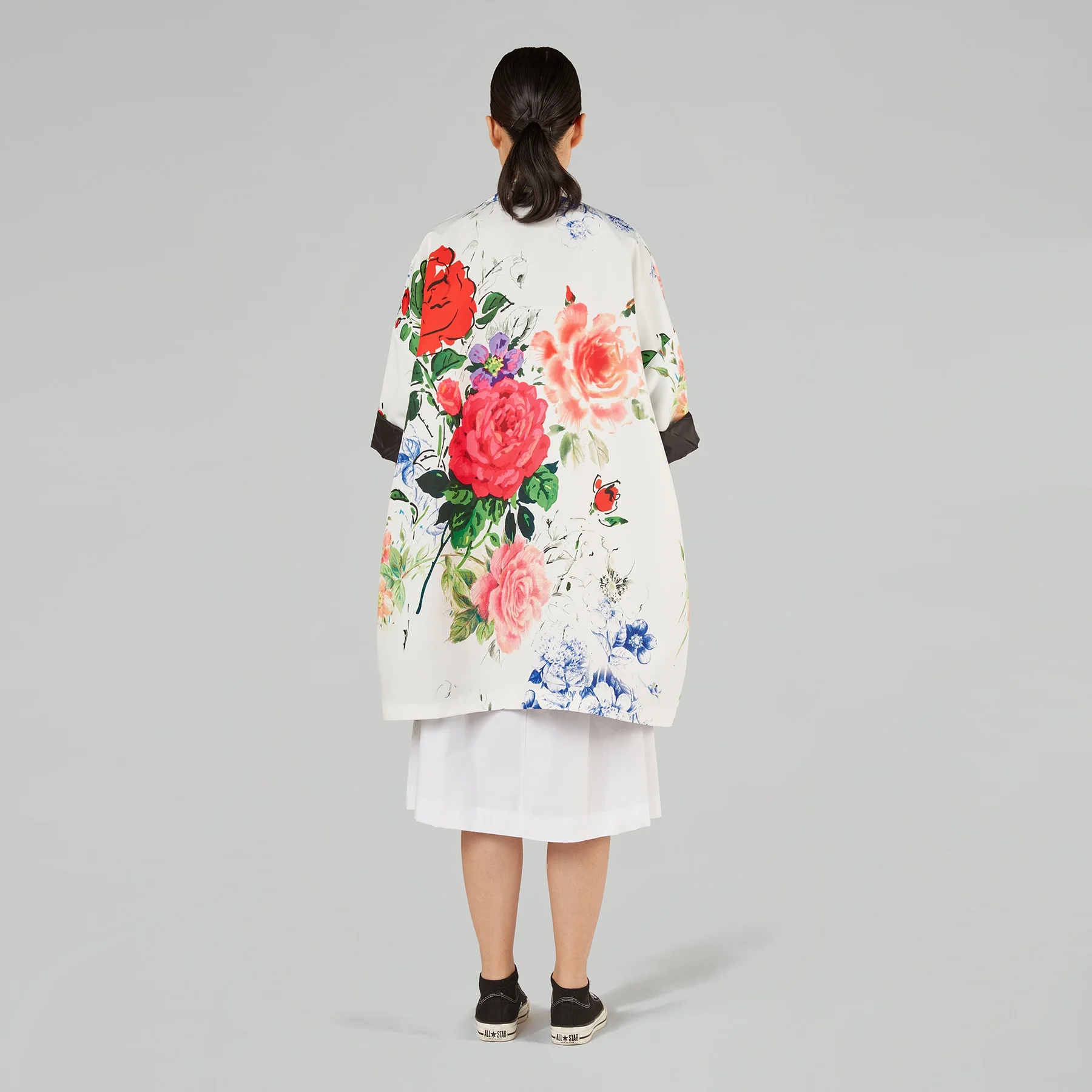 KIMONO JACKET WITH COLORFUL FLOWERS - Image 4