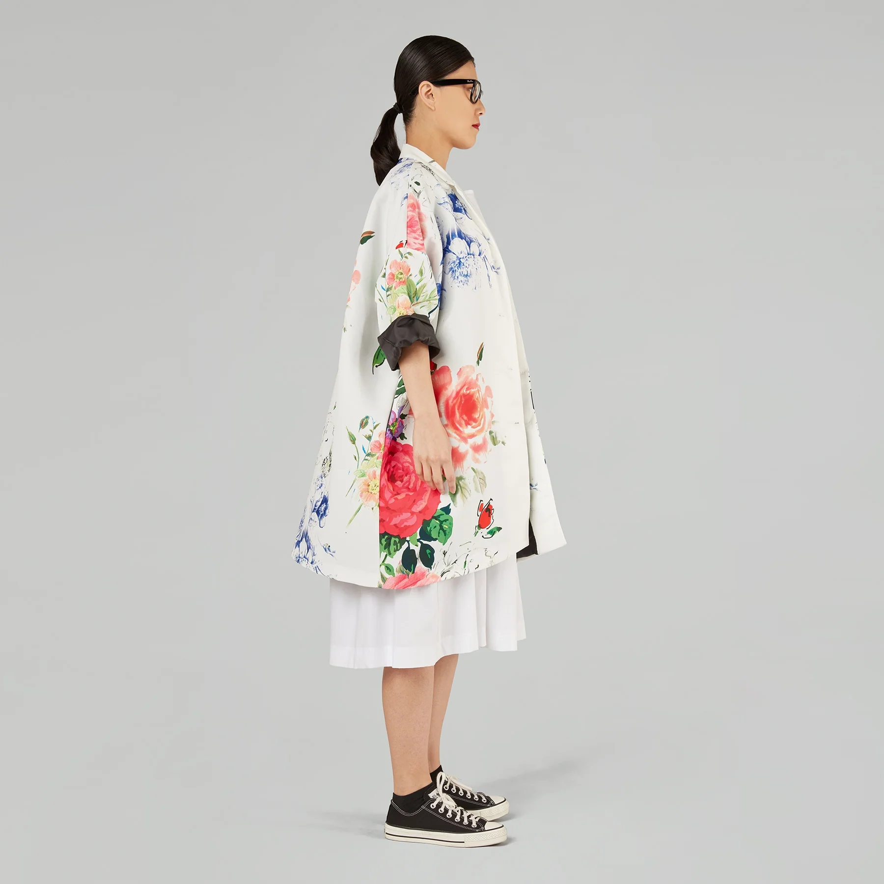 KIMONO JACKET WITH COLORFUL FLOWERS - Image 5
