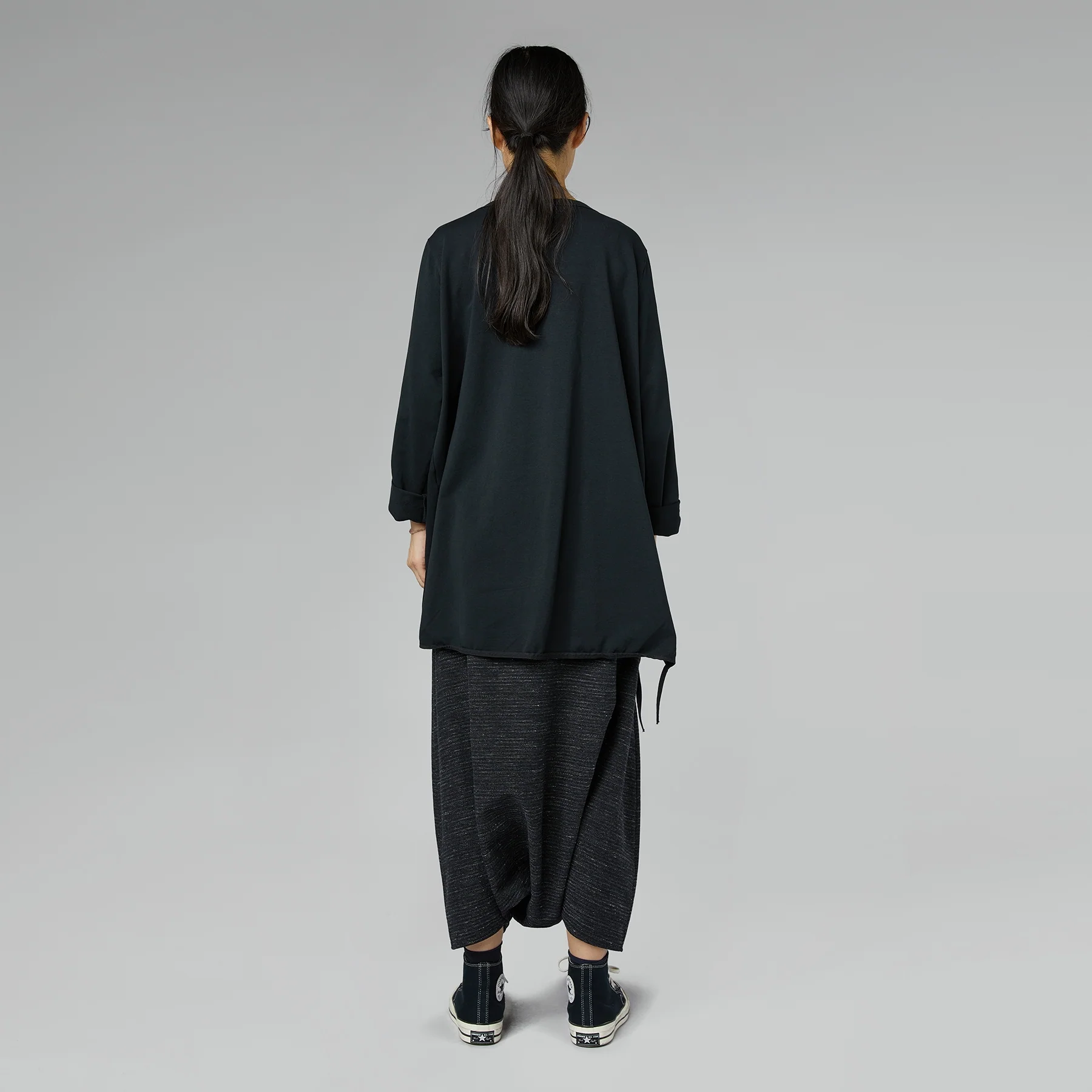 LIGHTWEIGHT SWEATSHIRT WITH PLEATED HEM - Image 4