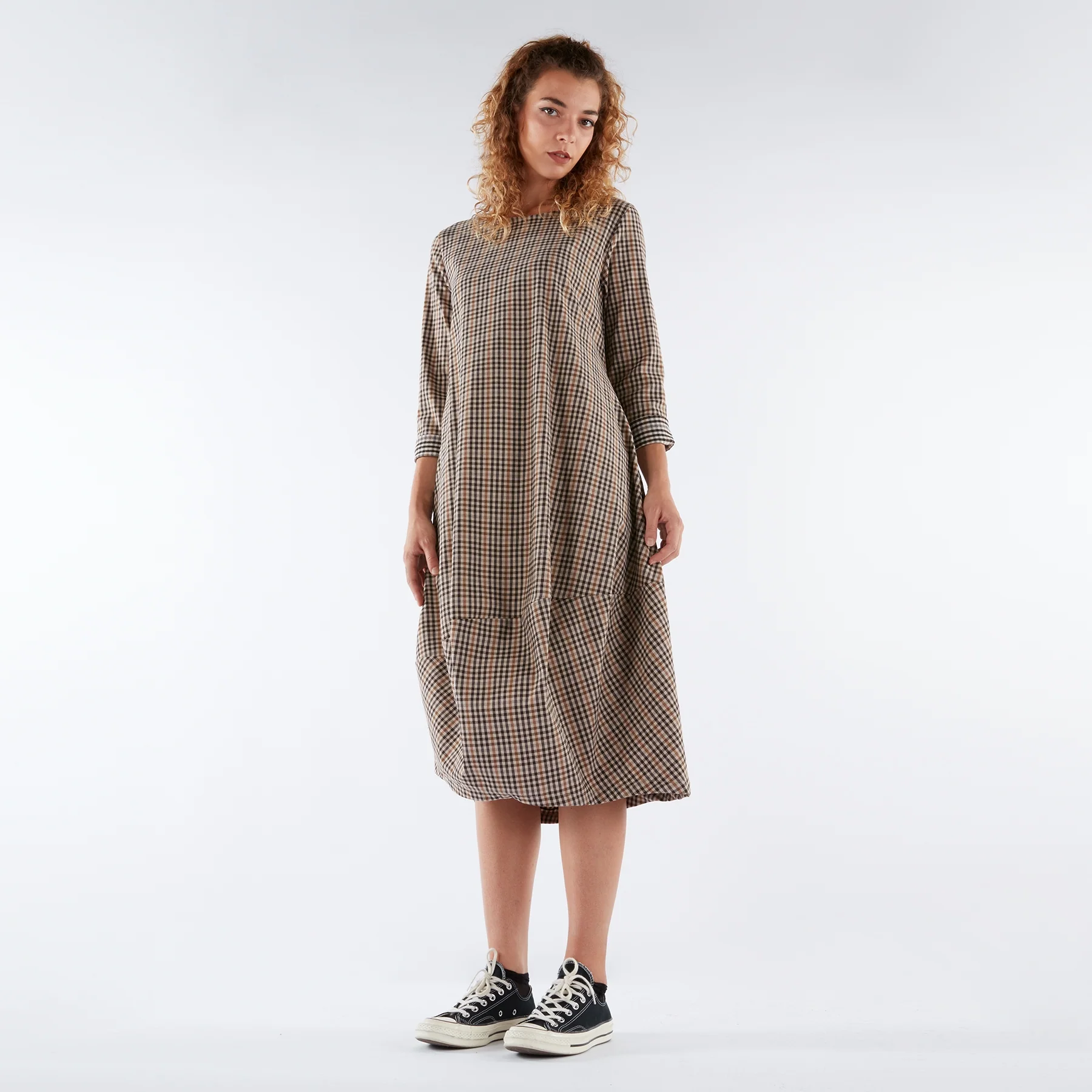 LONG DRESS IN AUTUMN COLOURS - Image 3