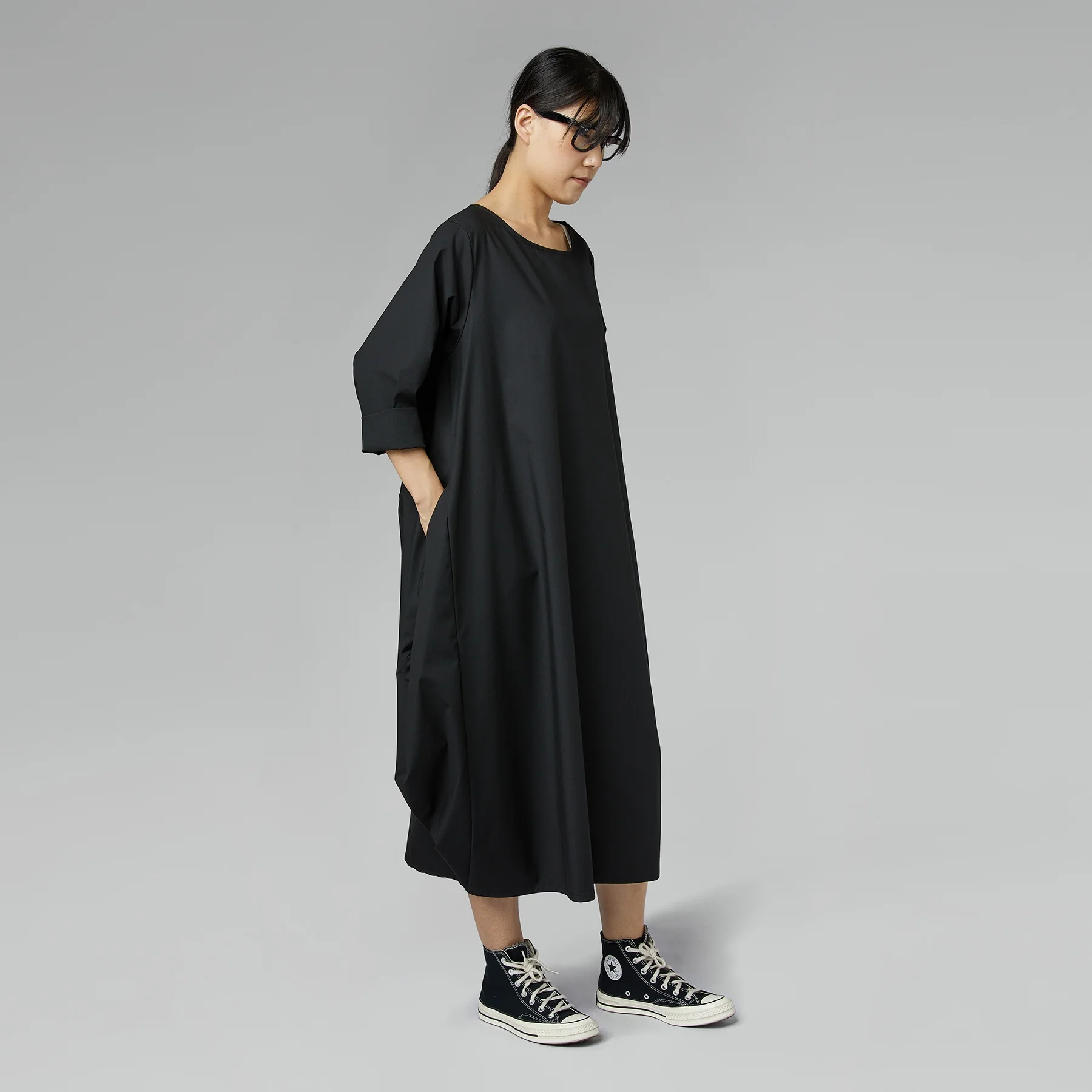 LONG EGG DRESS GREY - Image 4