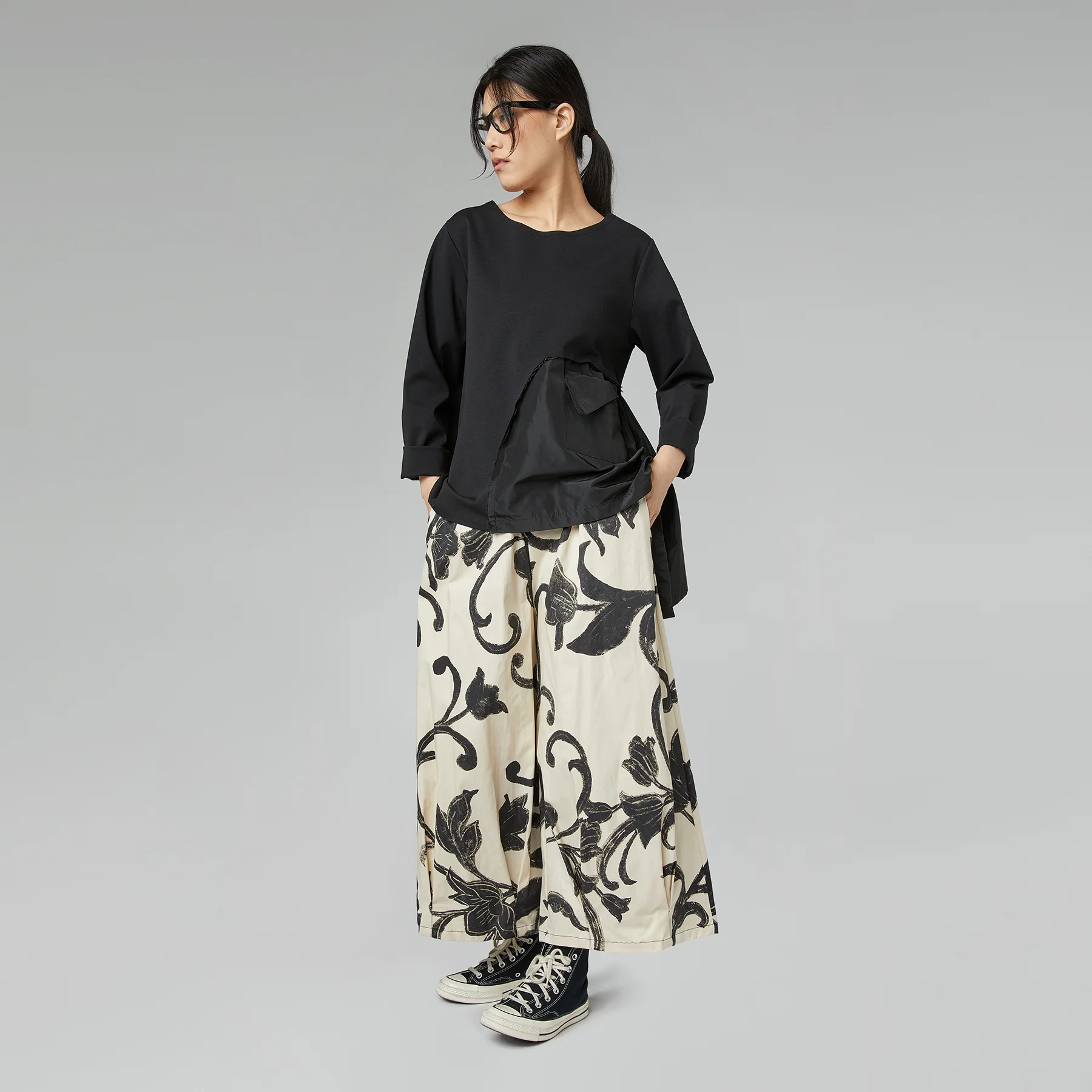 BLOUSE WITH TAFFETA' DETAIL - Image 6
