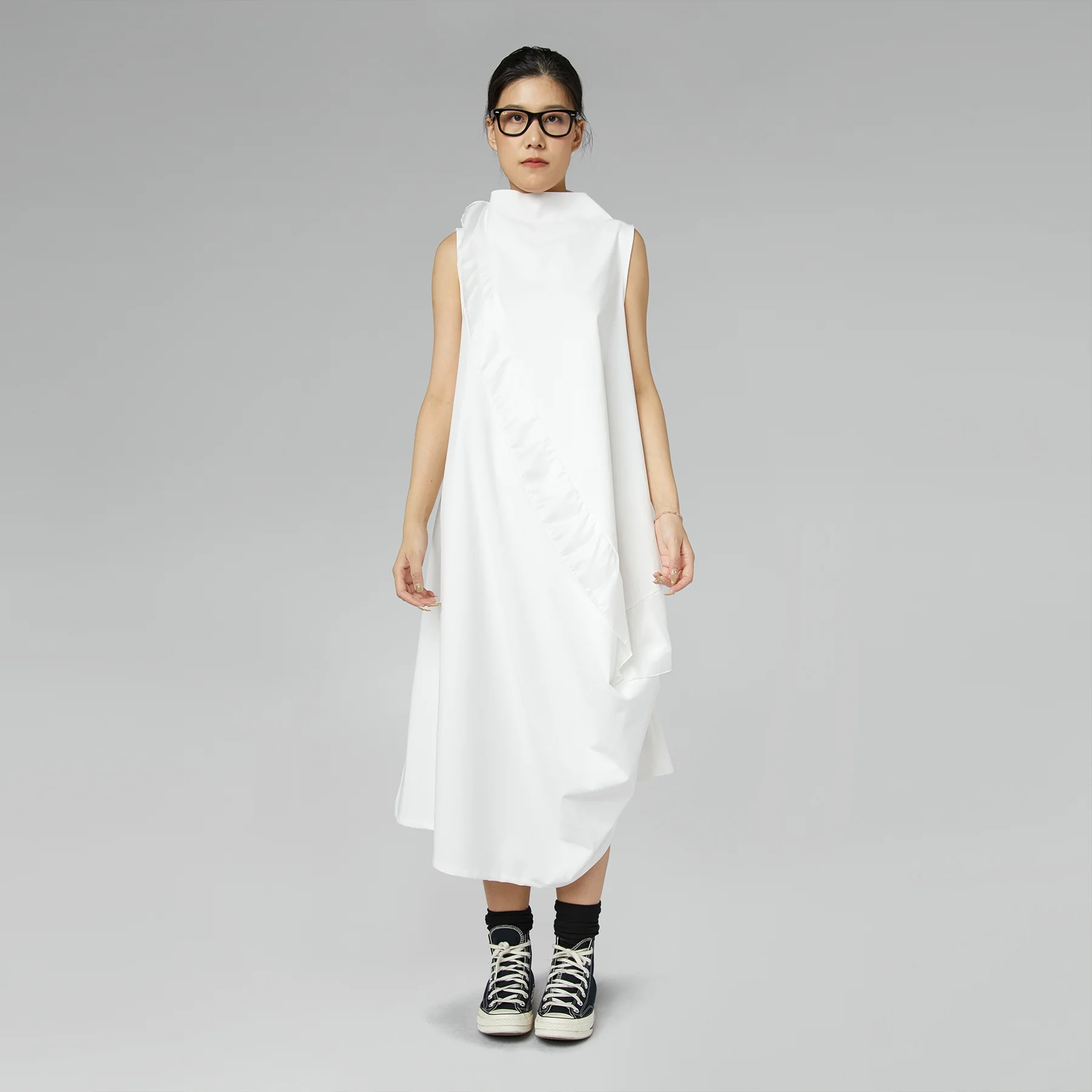 MILANO STITCH SLEEVELESS DRESS BLACK - Image 3