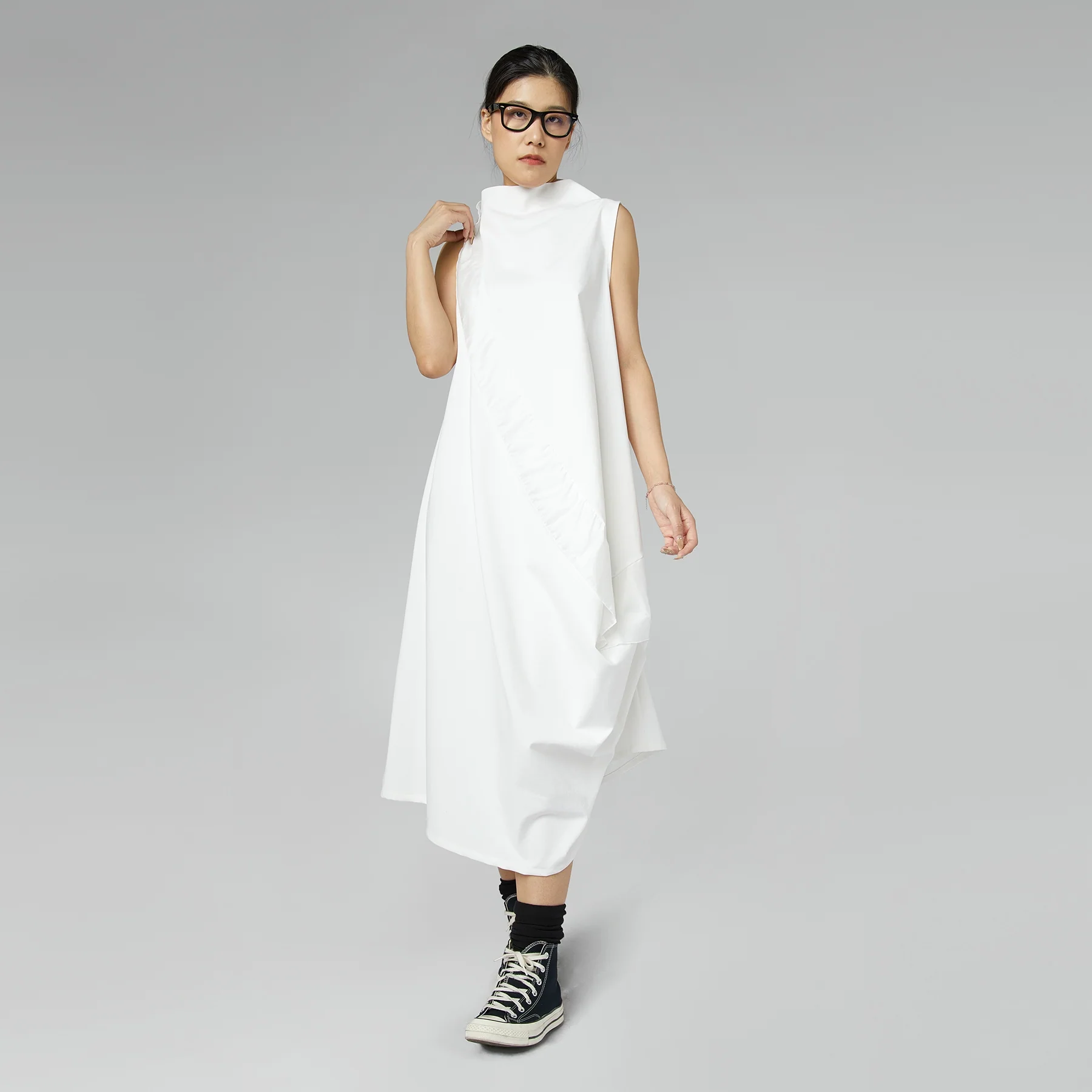 MILANO STITCH SLEEVELESS DRESS BLACK - Image 4