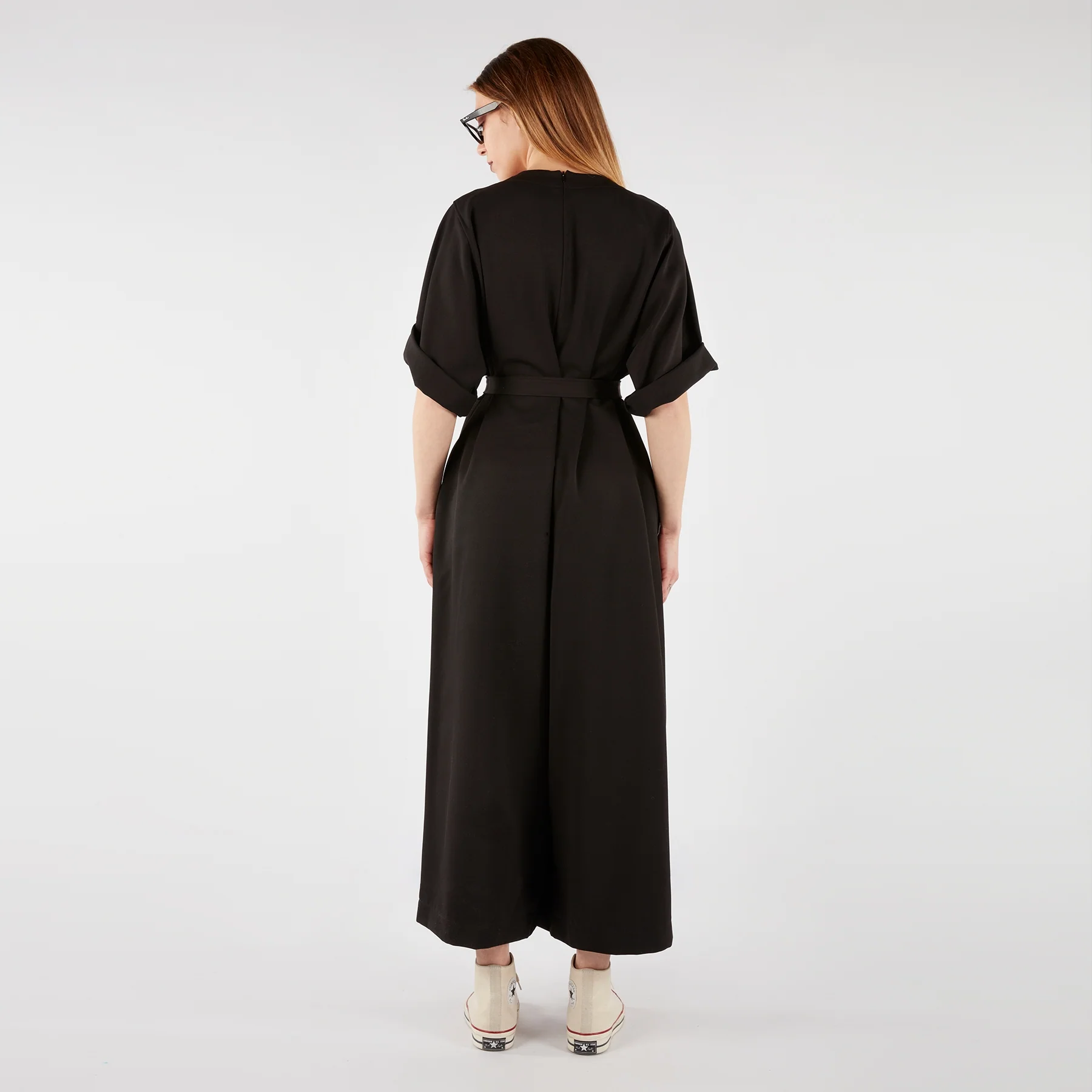 PALAZZO JUMPSUIT WITH BELT - Image 3