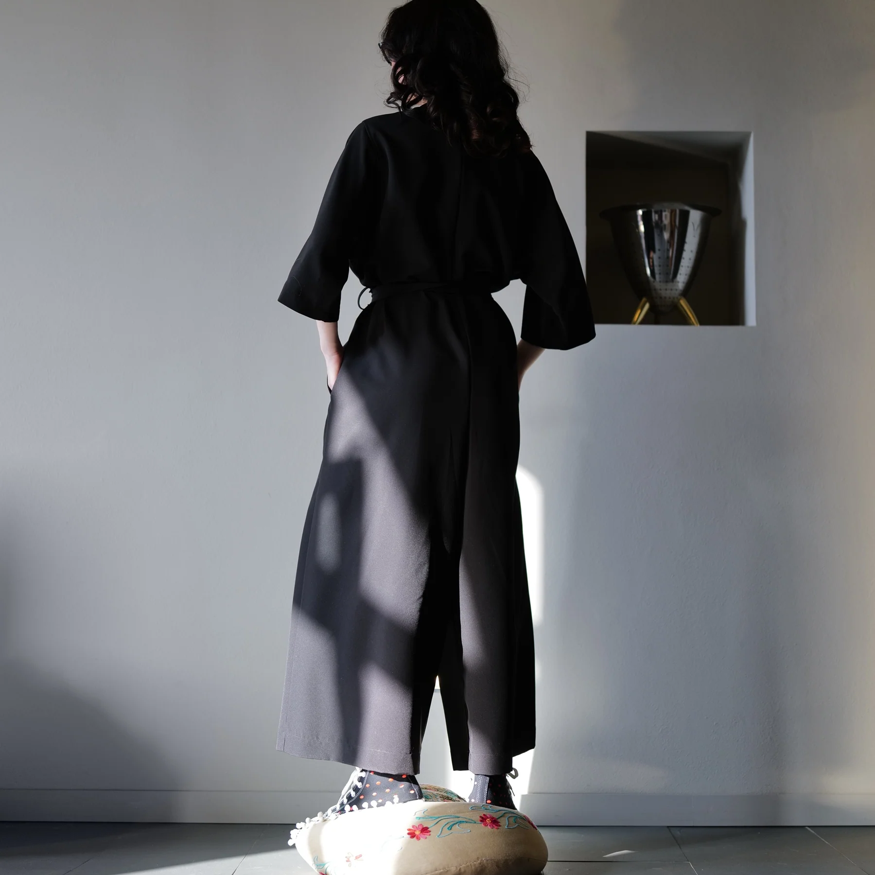 PALAZZO JUMPSUIT WITH BELT - Image 8