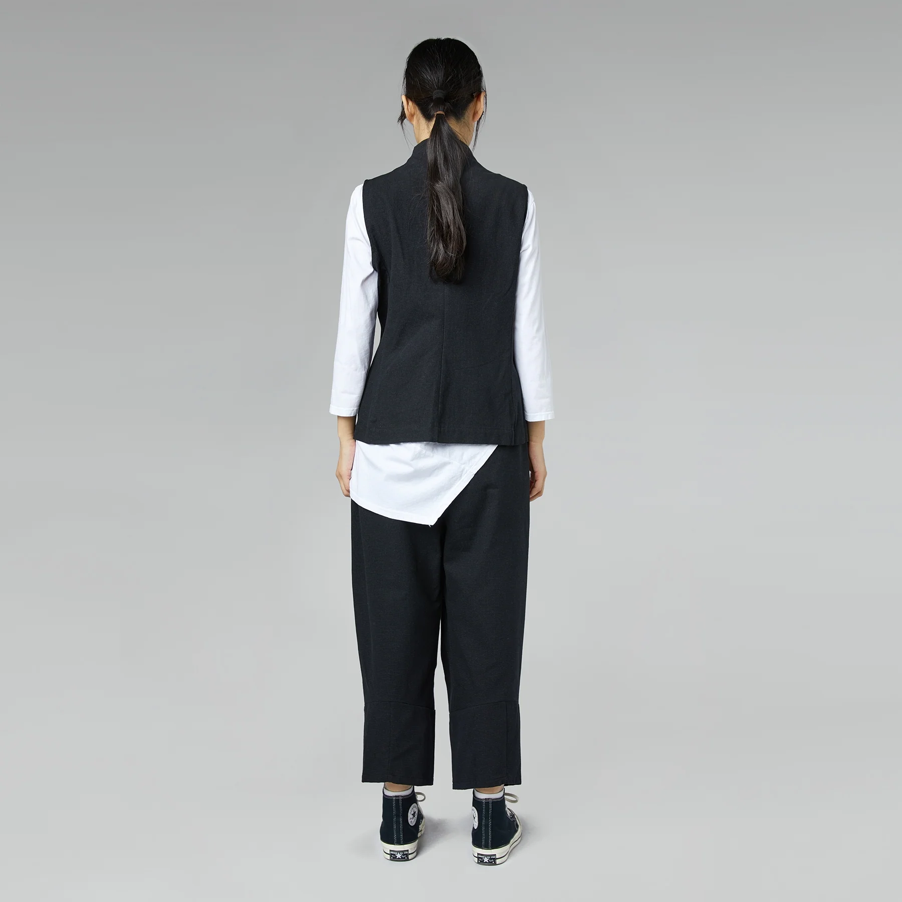 COTTON BLEND TWEED PANTS - Image 3
