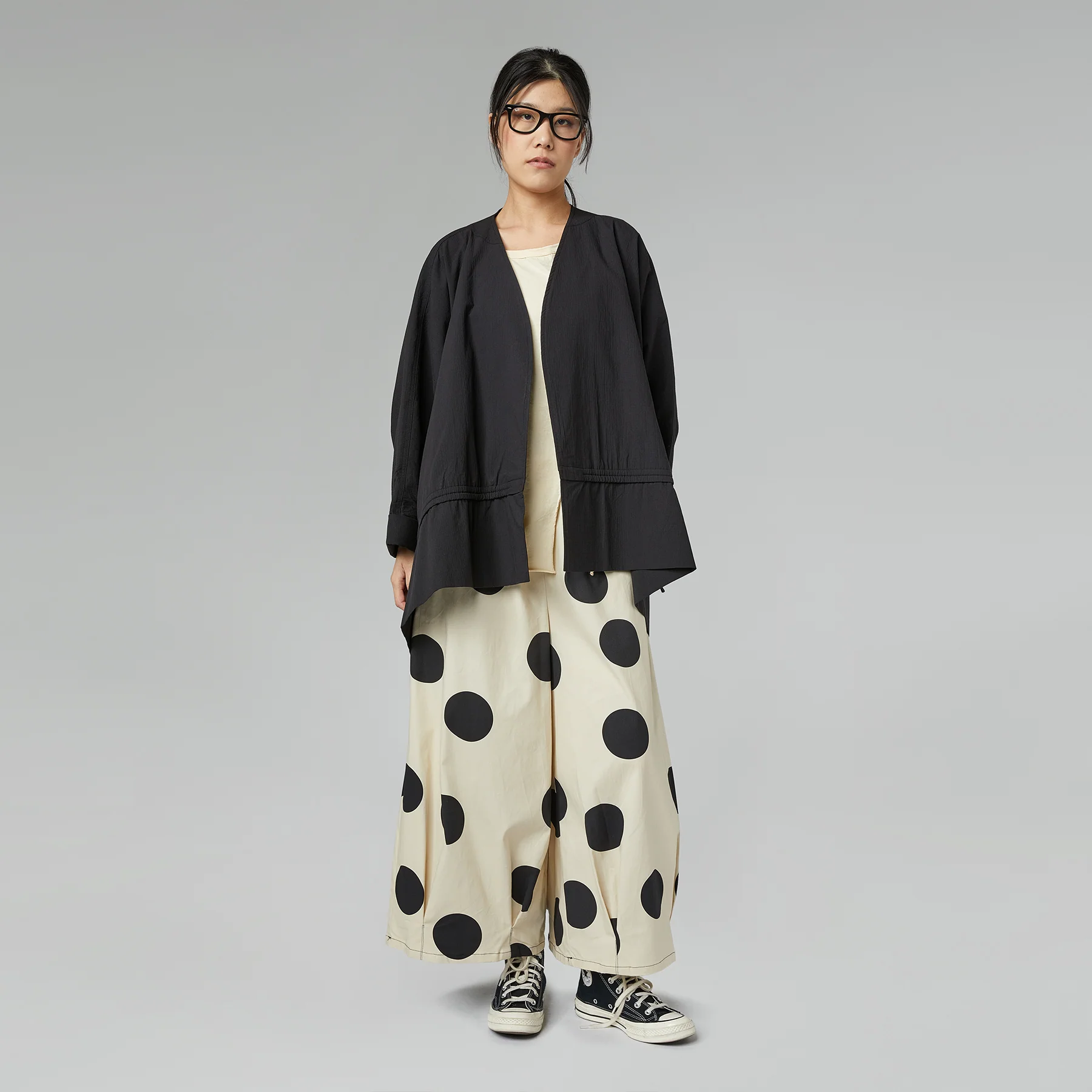 POLKA DOT CREAM TROUSERS - Image 2