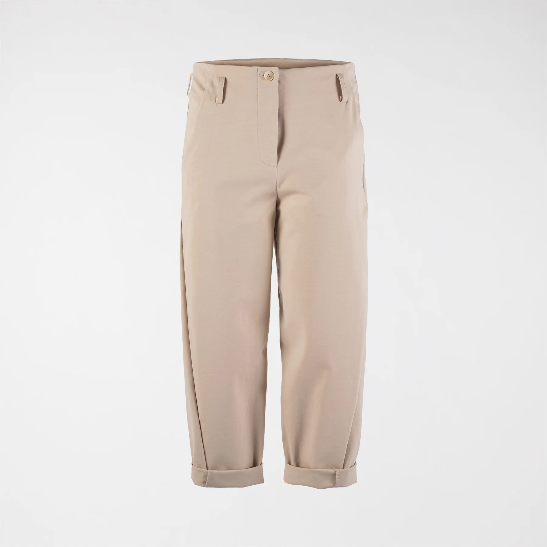PANTS IN PUNTO MILANO FABRIC WITH BELT LOOP - Image 7