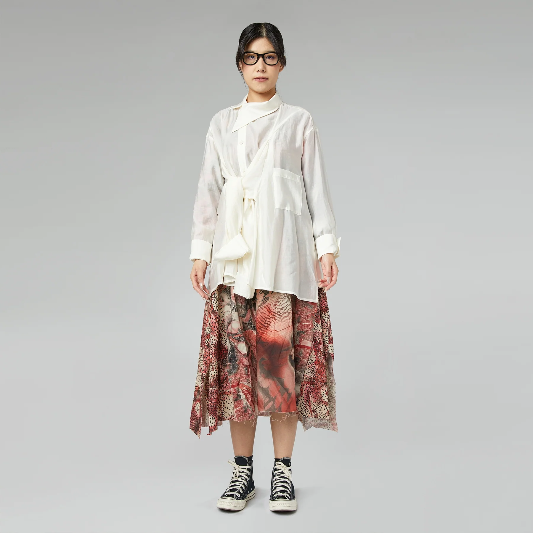 PATTERNED DRESS RED - Image 5