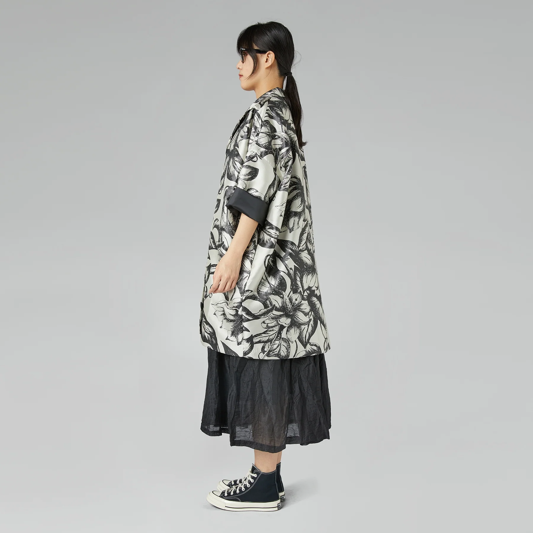 PEARLY KIMONO JACKET WITH FLOWERS - Image 6