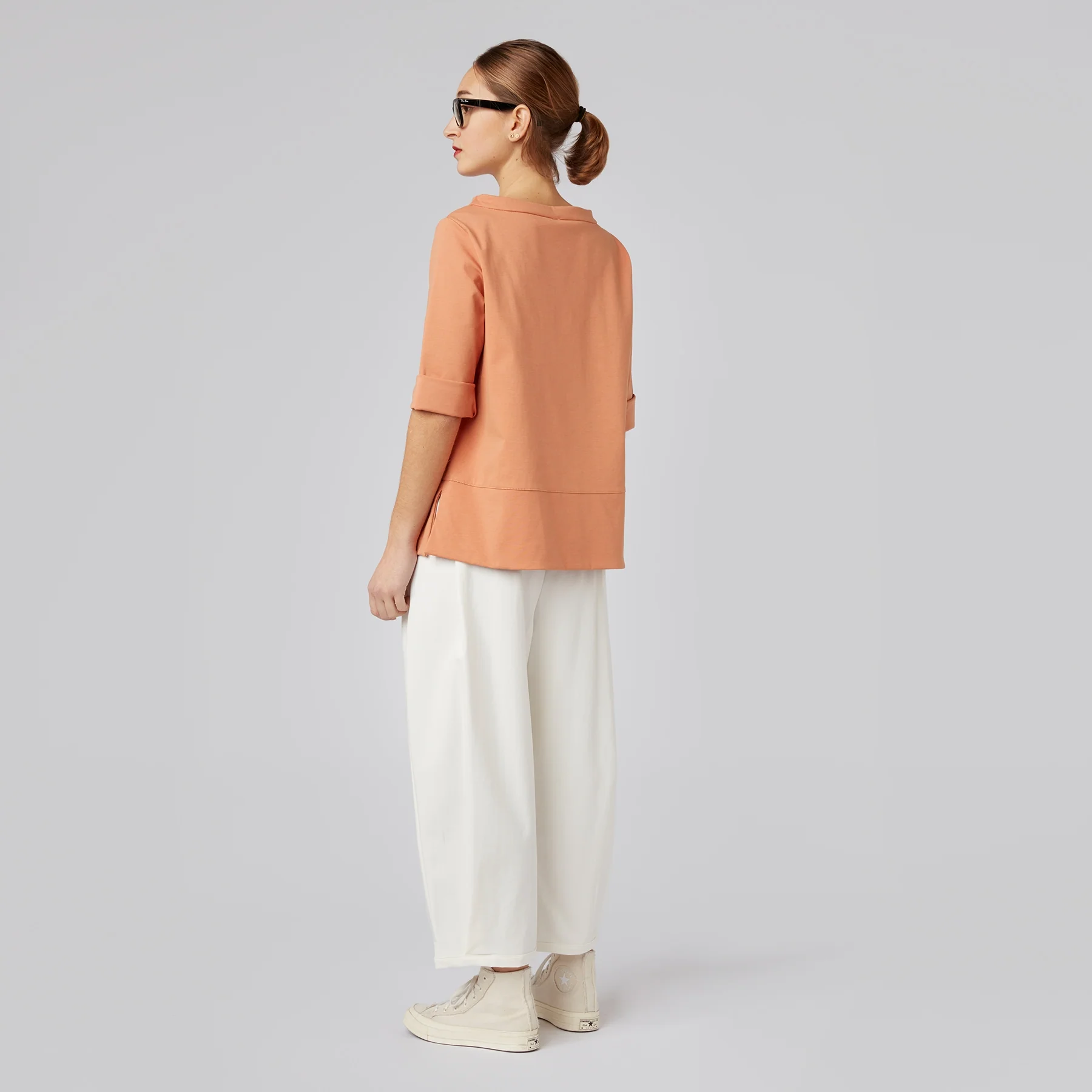 PUNTO MILANO FABRIC T-SHIRT WITH COLLAR - Image 4