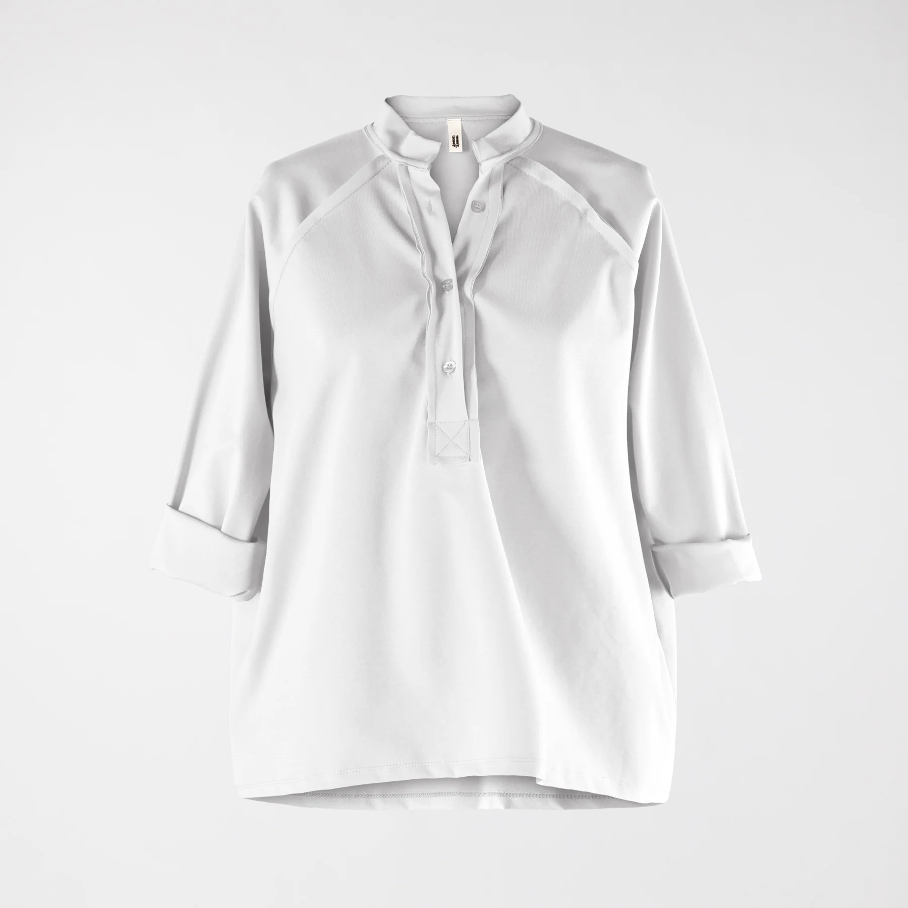 PUNTO MILANO FABRIC T-SHIRT WITH POLO NECK - Image 15