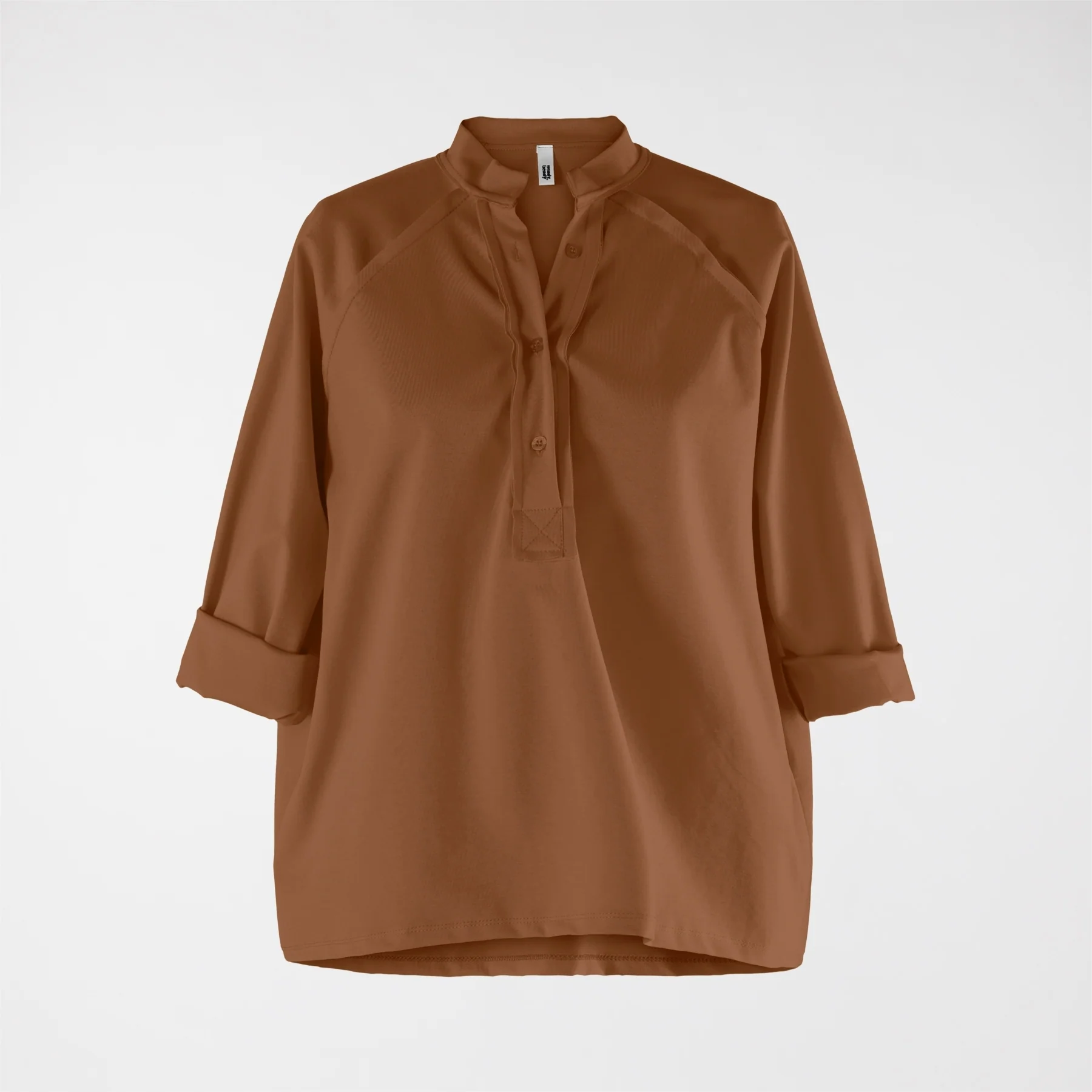 PUNTO MILANO FABRIC T-SHIRT WITH POLO NECK - Image 8