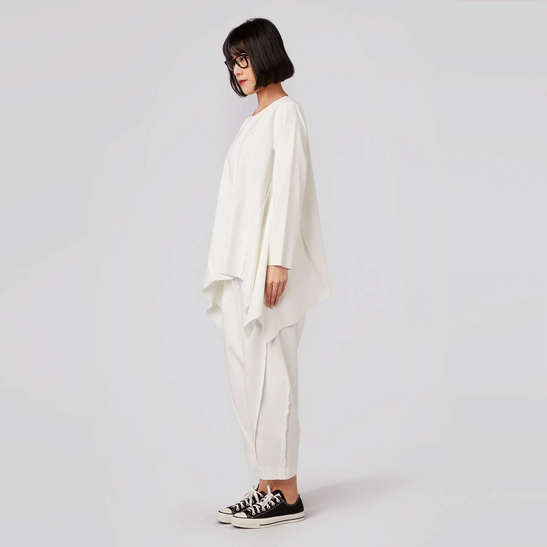 PUNTO MILANO FABRIC TROUSERS WITH EXTERNAL SEAMS - Image 3