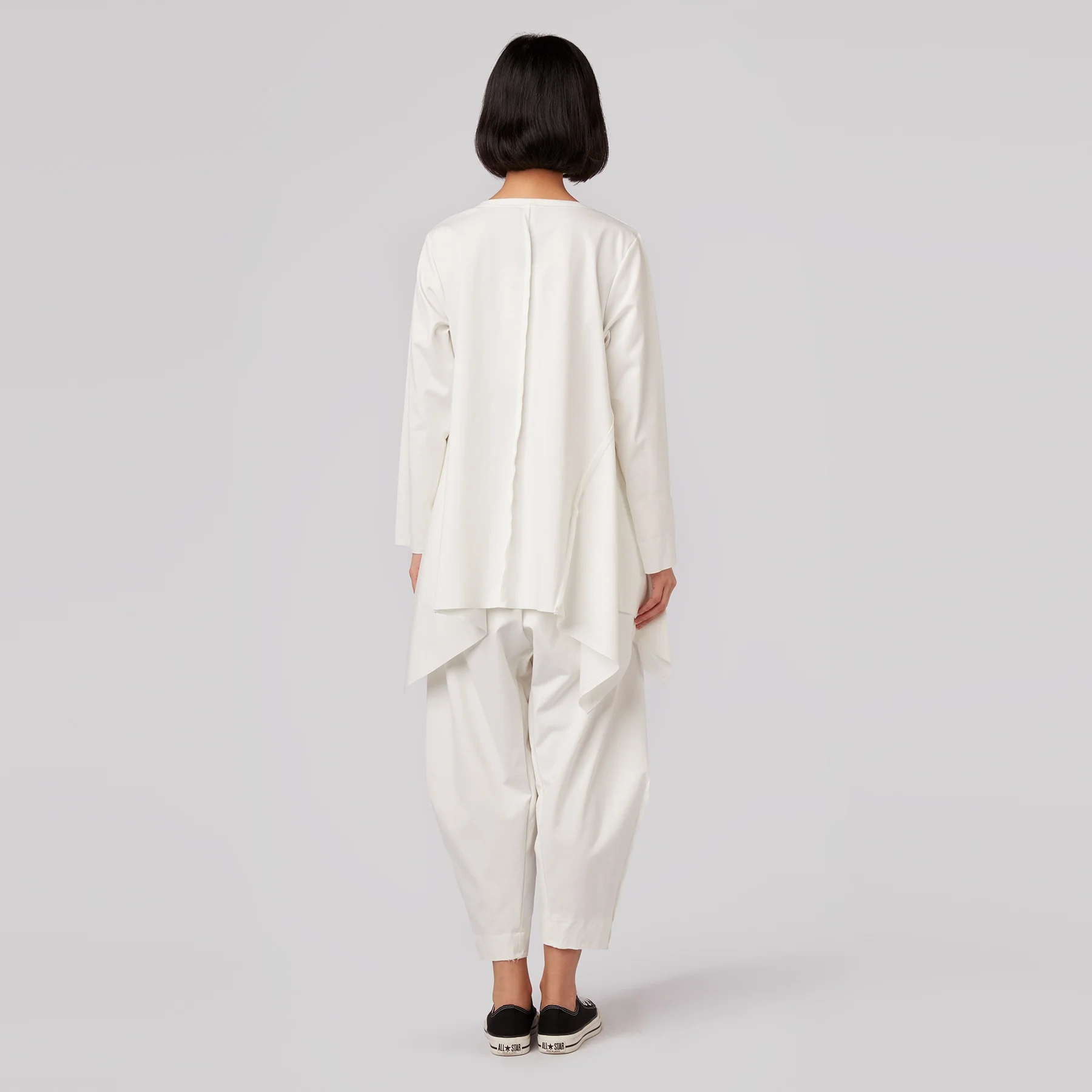 PUNTO MILANO FABRIC TROUSERS WITH EXTERNAL SEAMS - Image 4