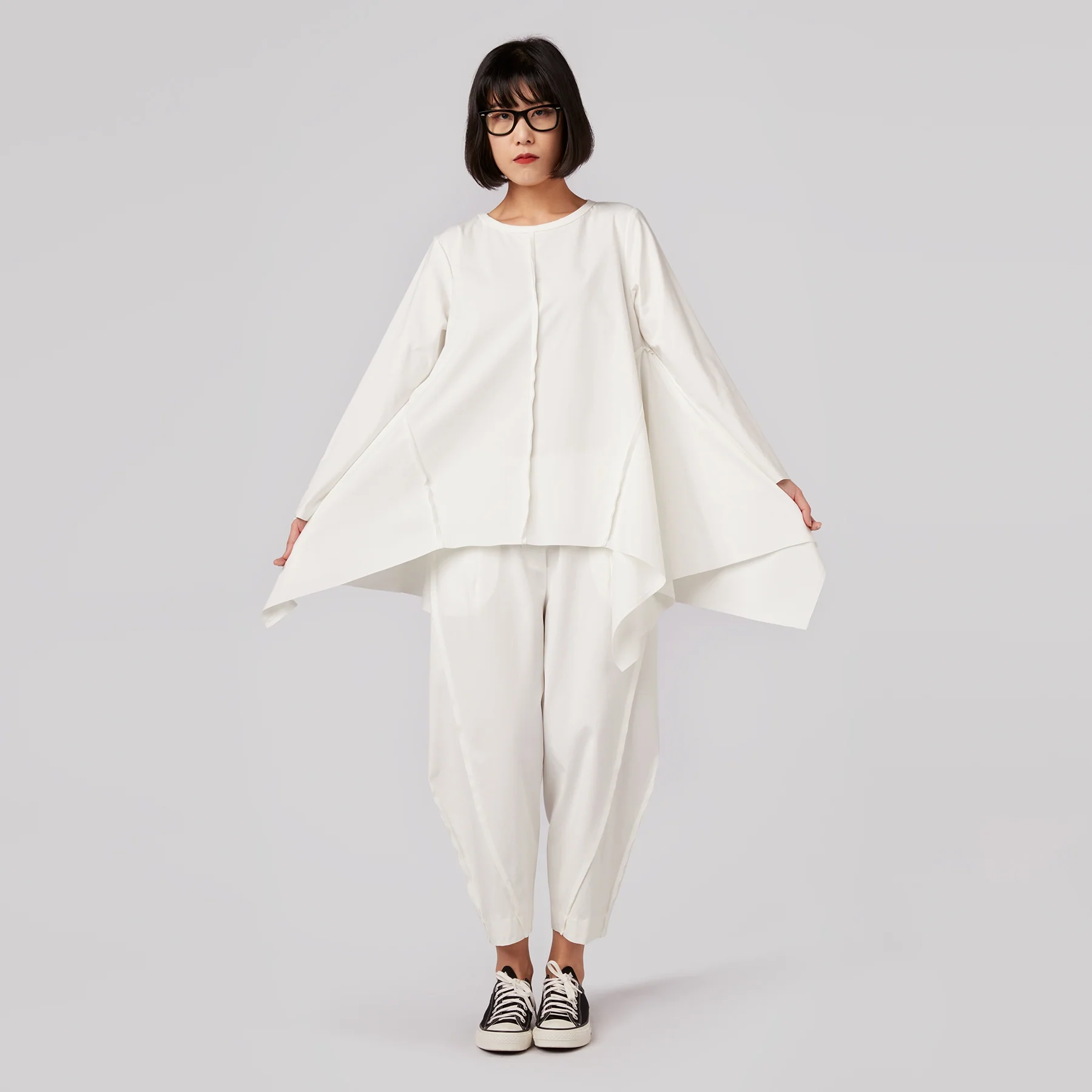 PUNTO MILANO FABRIC TROUSERS WITH EXTERNAL SEAMS - Image 5