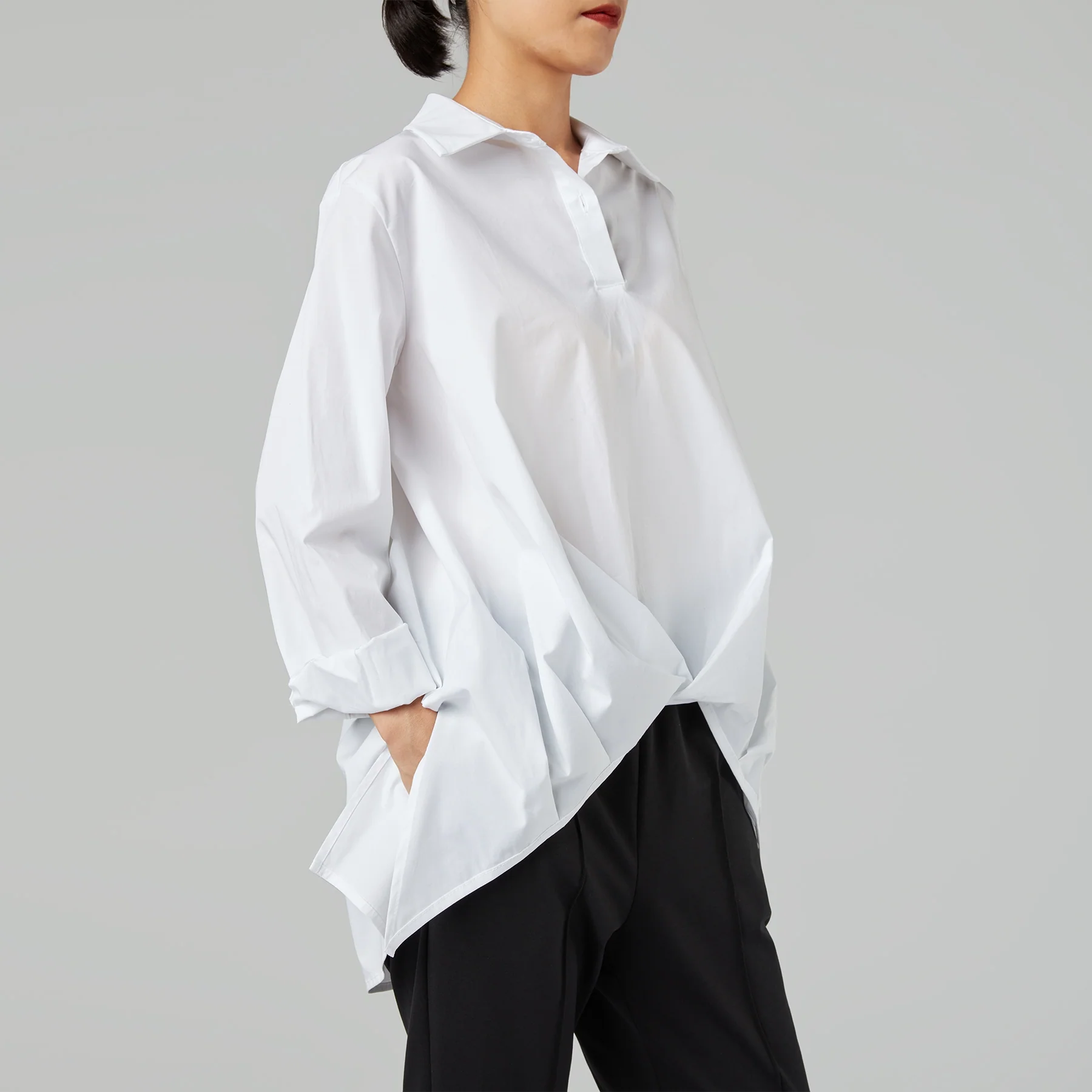 SHIRT WITH FRONTAL TWIST - Image 5