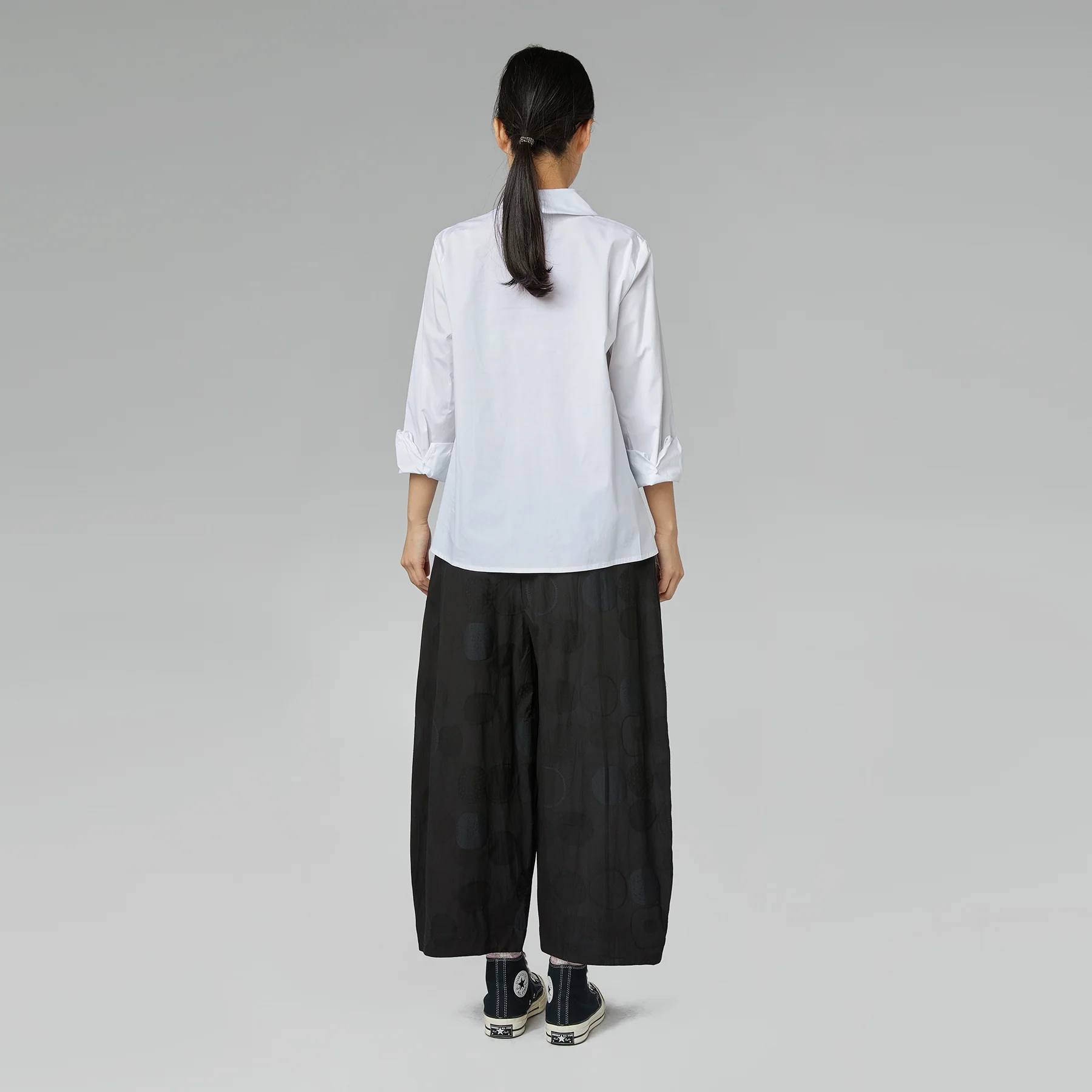 SHIRT WITH HALF COLLAR WHITE - Image 3